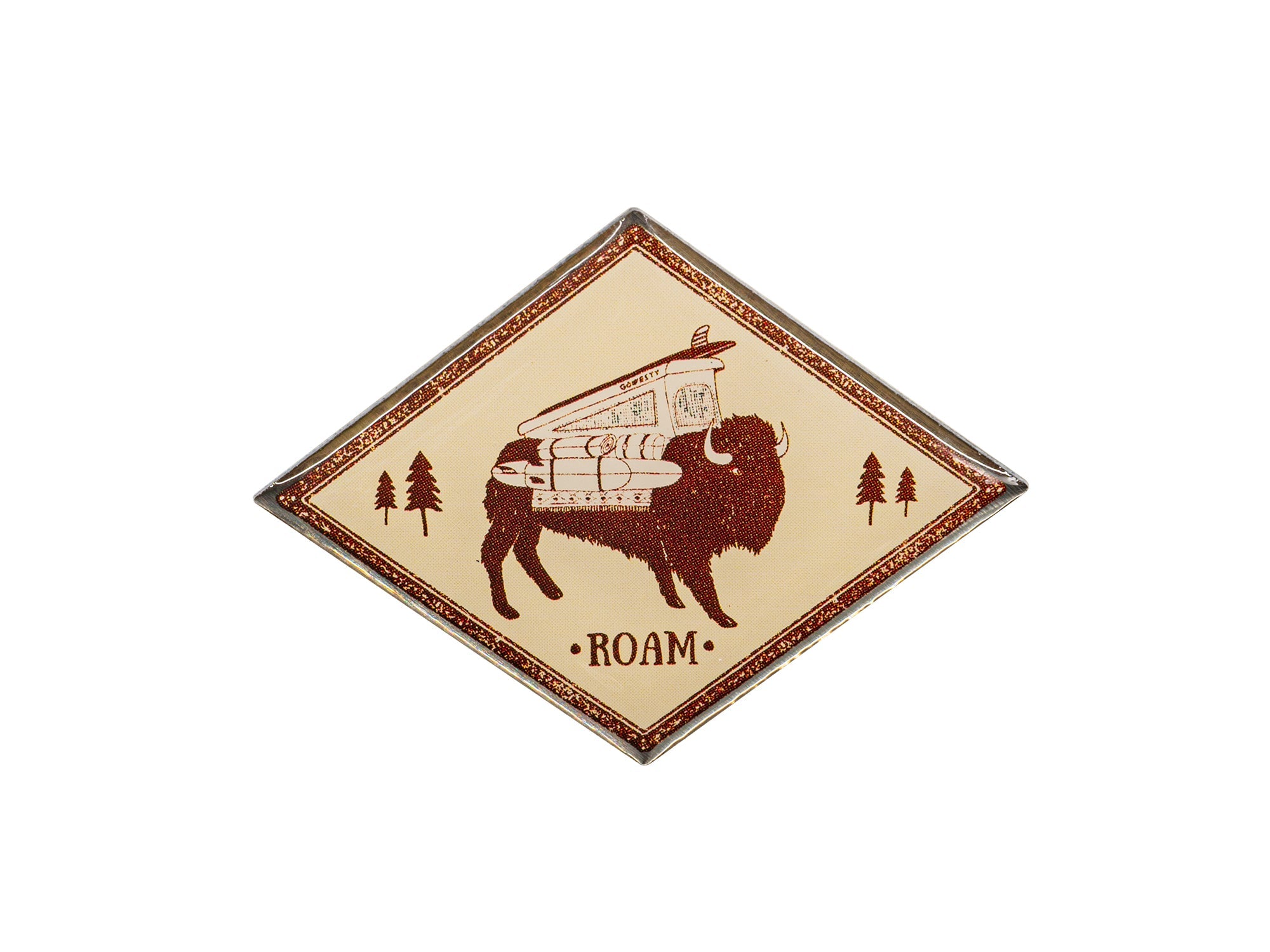 Buffalo Roam Vanimal Enamel Pin - OVERLANDERS Outfitter