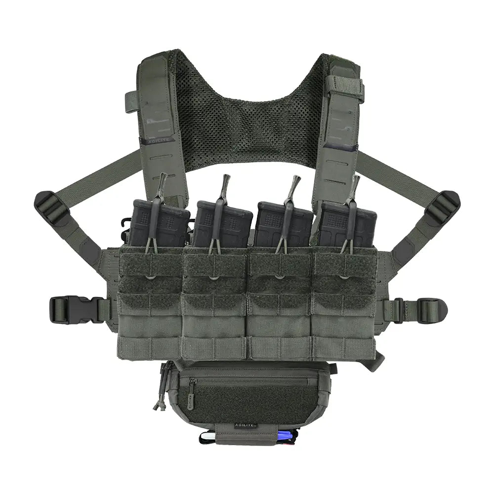 HCC Tactical Reaper Rig Quad Mag Bundle featuring tactical gear with four magazine pouches and durable design.