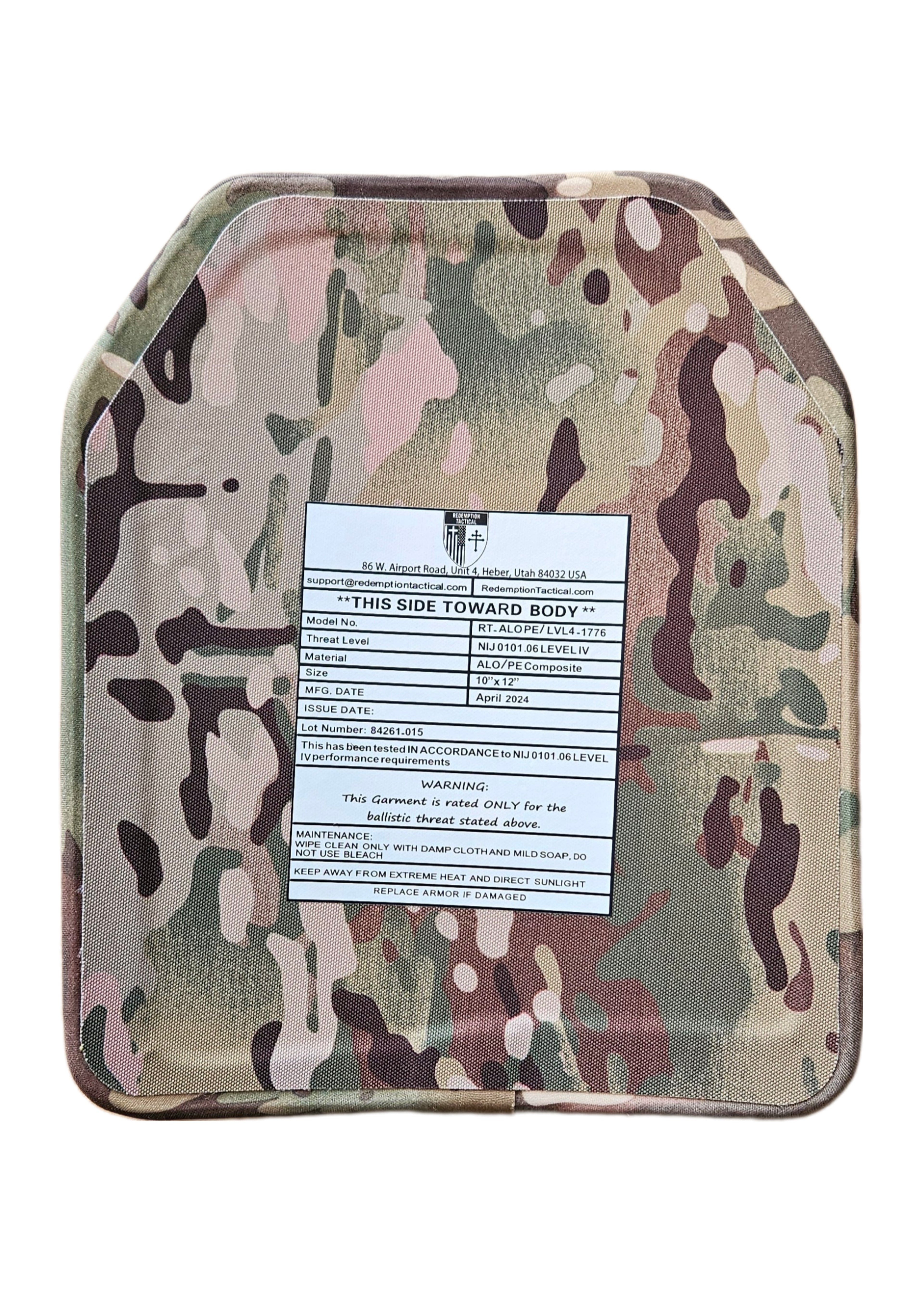 Redemption Tactical CRUSADER 2.0® V4 ARMOR FULL KIT COMBO PACKAGE LIGHTWEIGHT LEVEL IV  (2) 10x12 Front/Back Plates (2) 6x8 Side Plates (Level IV) - We The Collective