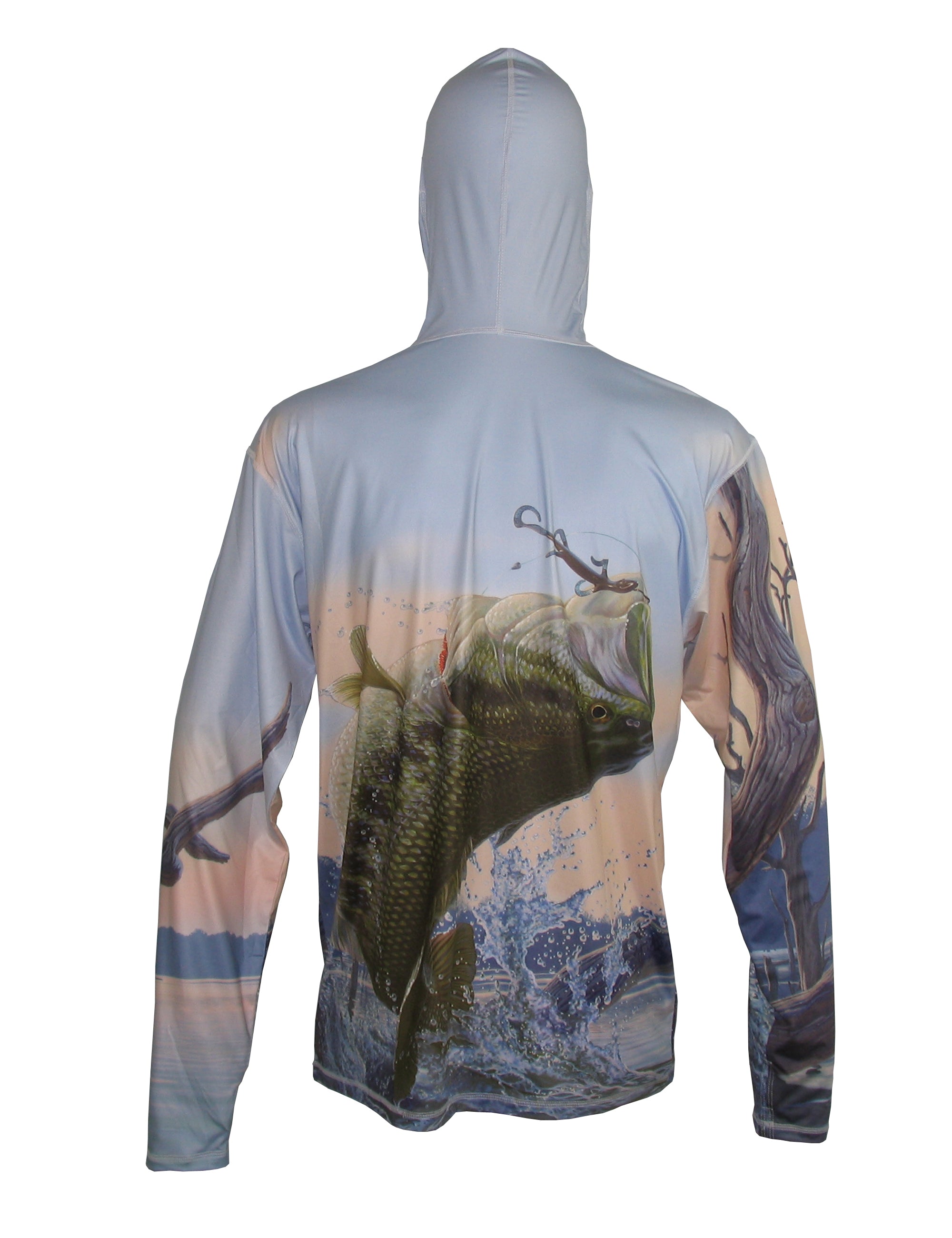 Cognito Brands Bass Graphic Fishing Hoodie from Sunpro Hoodies collection featuring a bass fish design on the front.