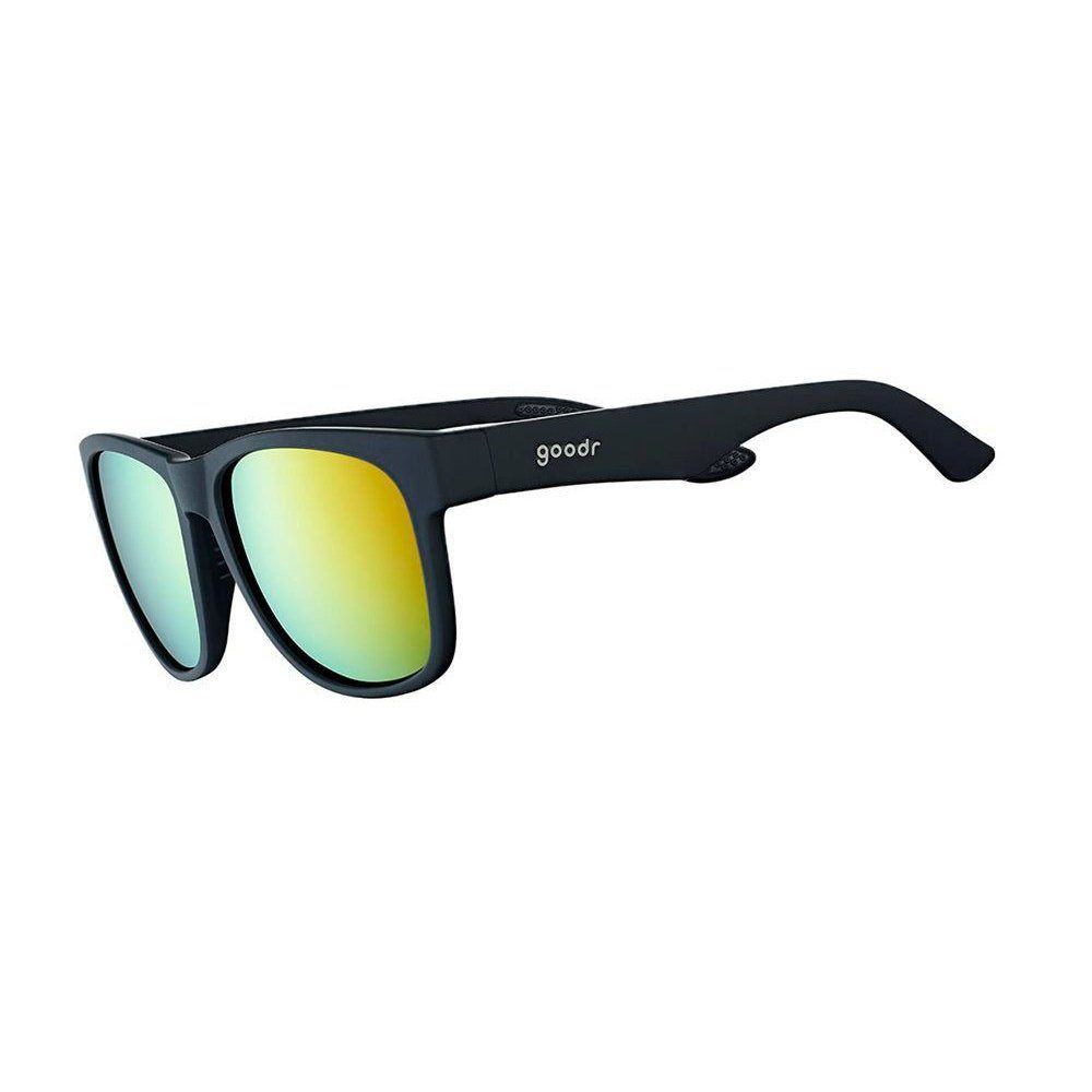 Rare Air Discs Beelzebub's Bourbon Burpees BFG sunglasses with dark tinted lenses and stylish black frame.