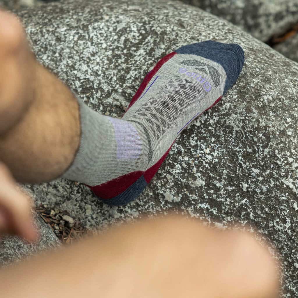 8 Pairs Berry - Hike Crew Midweight Merino Wool Sock - OVERLANDERS Outfitter