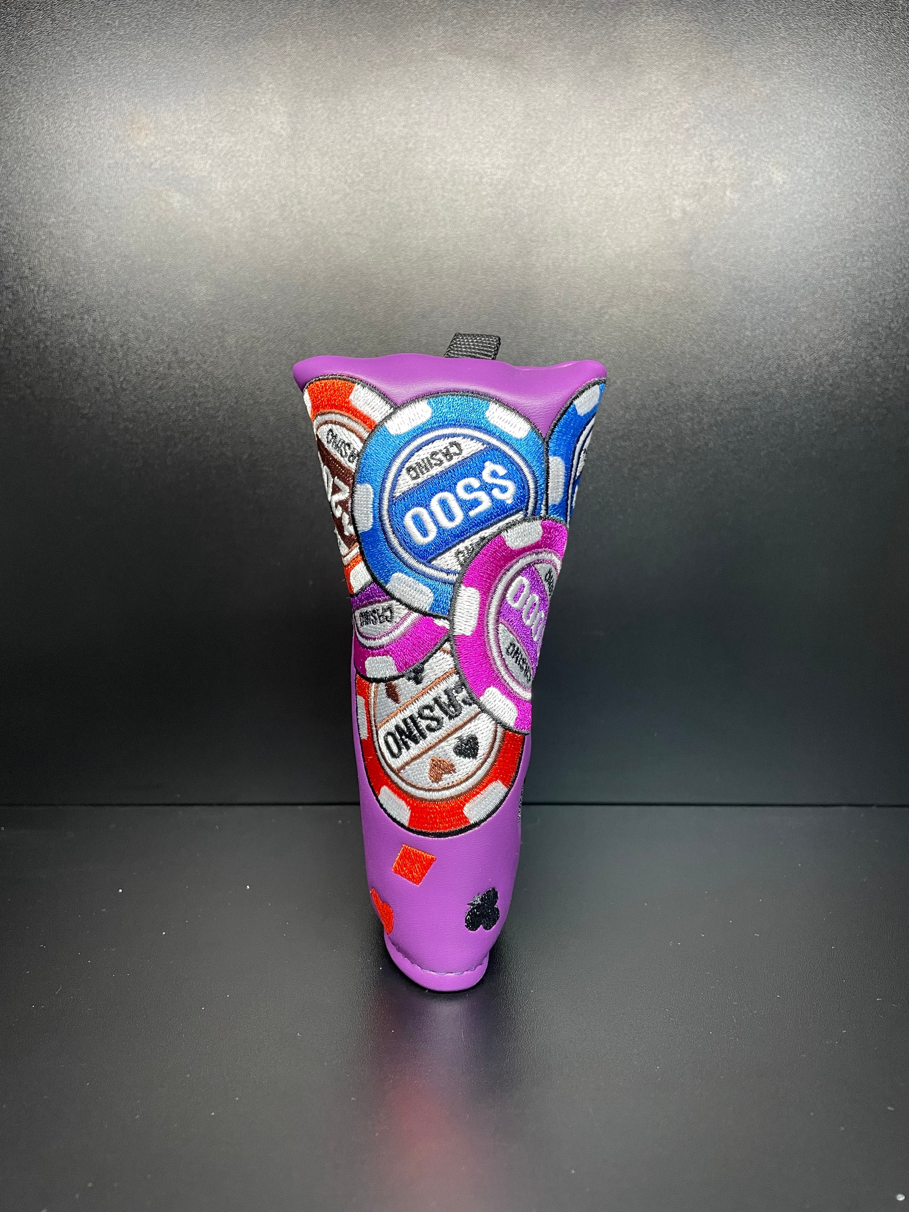 ParWestGolf Big Win Casino-themed golf club headcover featuring a vibrant casino design for protective and stylish golf accessories.