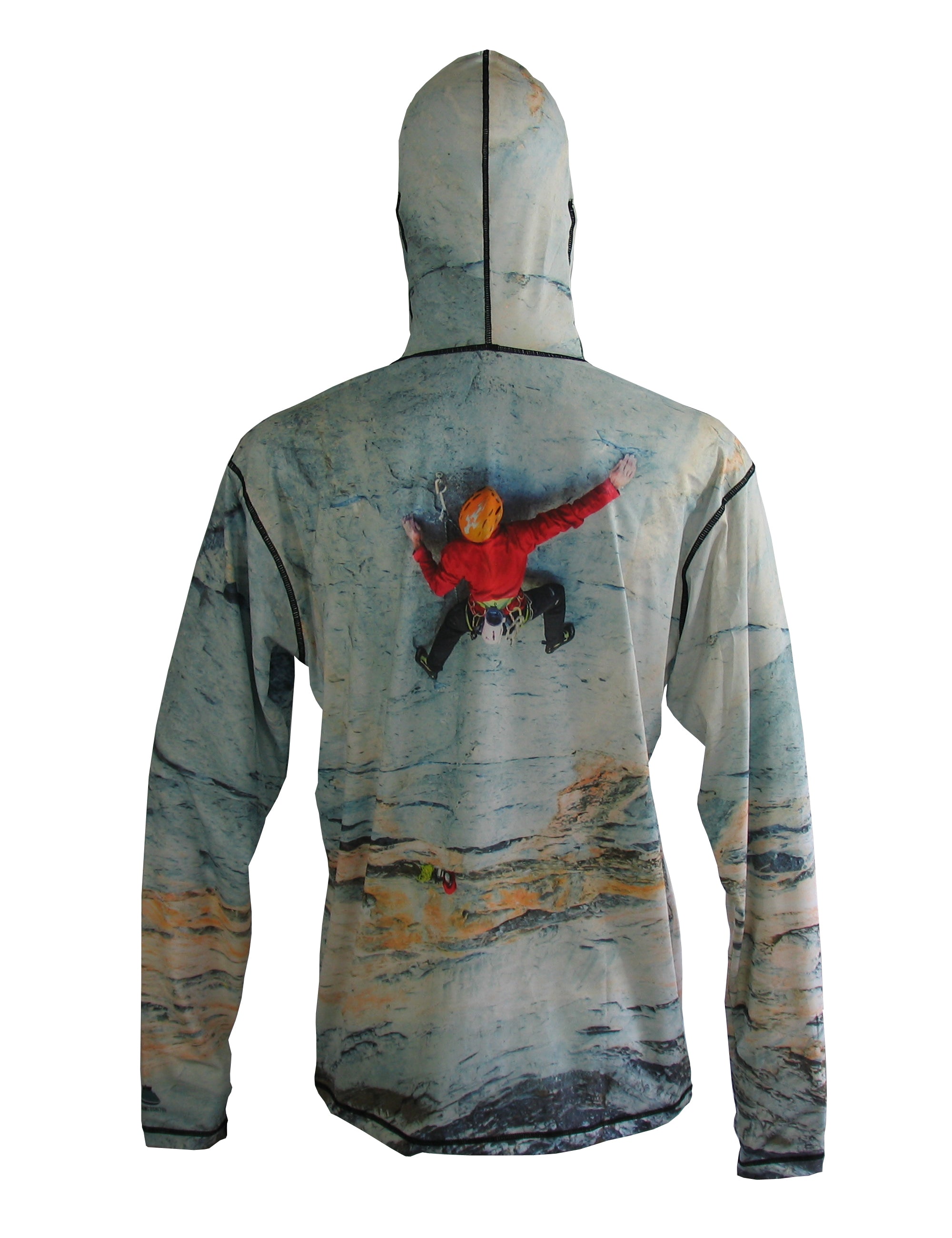 Lightweight mountain graphic hoodie by Sunpro from Cognito Brands, Inc., featuring a large mountain design on the back.