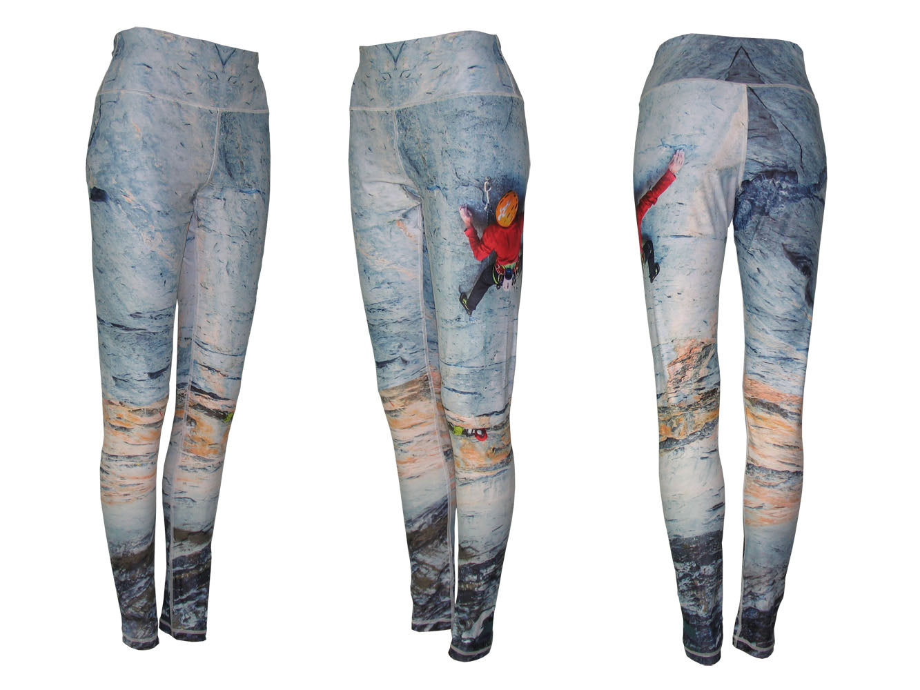 Patterned all sport leggings with a Big Wall Mountain print from Cognito Brands, Inc., designed for active wear and comfort.