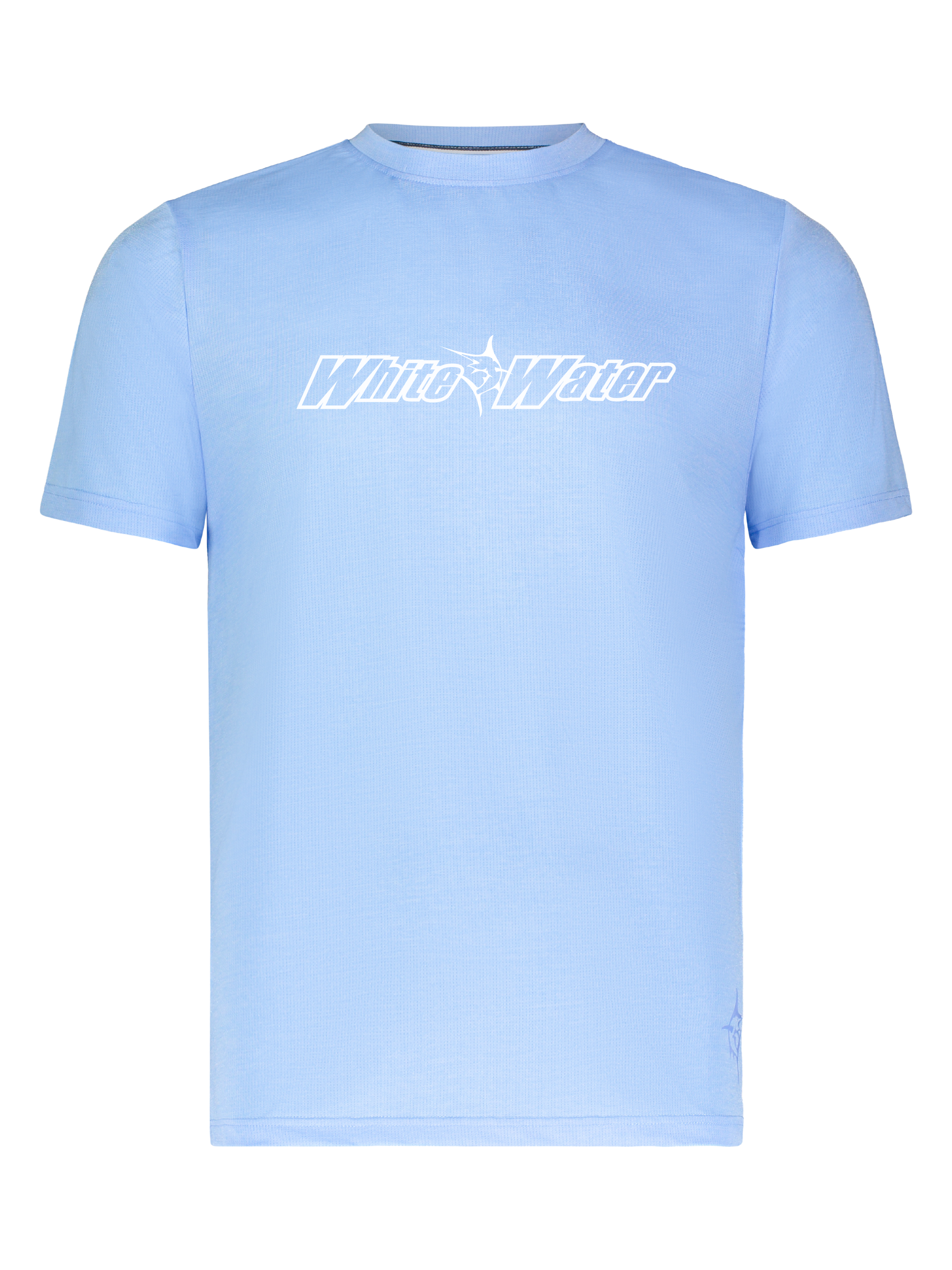 White Water Life Bimini Primary Performance Tee in short sleeves, featuring a vibrant design and comfortable fit.