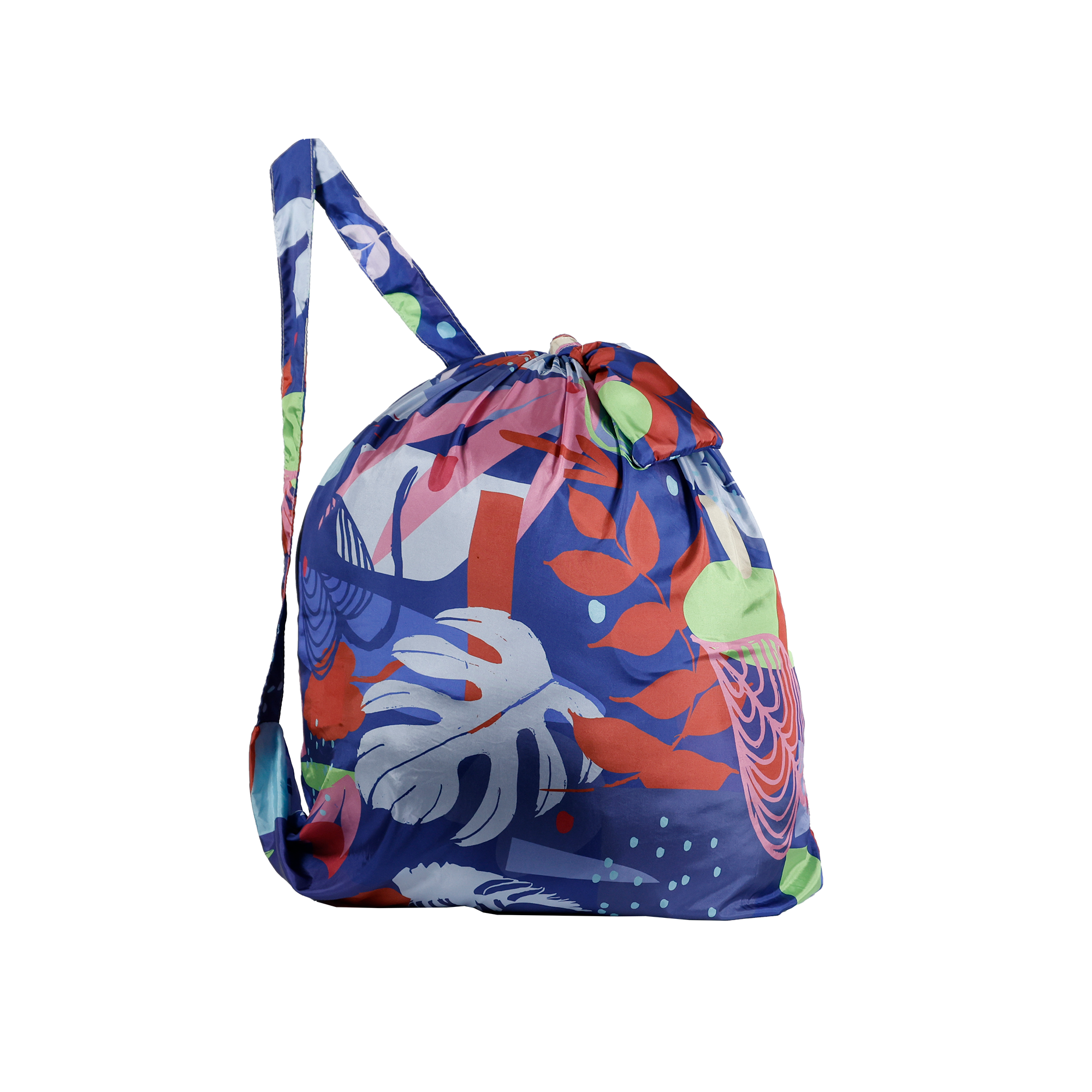 GrandTrunk Bindle travel tote bag in dark tropical color, designed for laundry and storage, with sturdy fabric and compact shape.