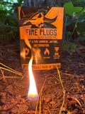 Black Beards Fire Plugs by Alpenglow Readiness Supply, outdoor fire starter tinders displayed in a natural setting.