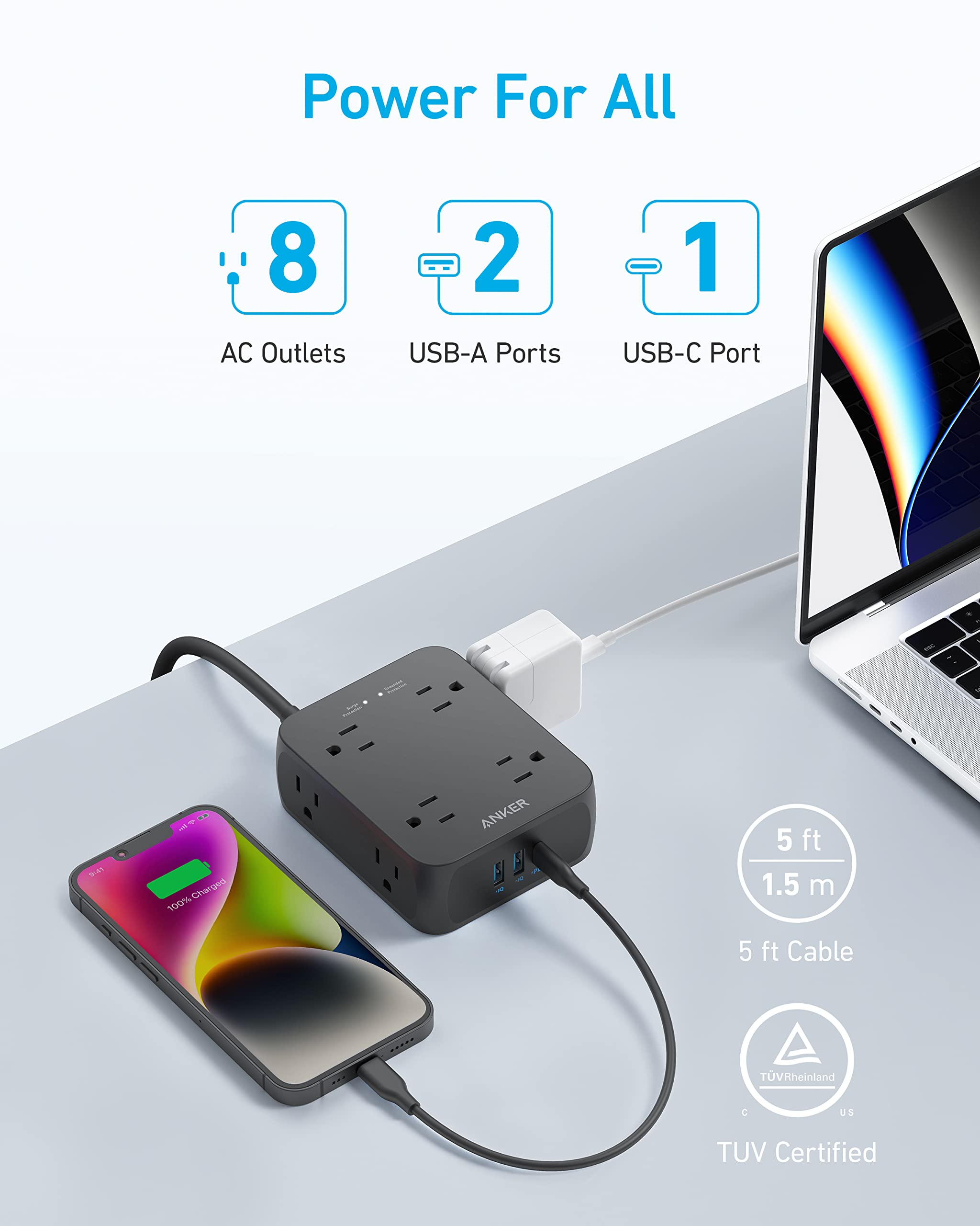 Anker <b>341</b> USB Power Strip - We The Collective