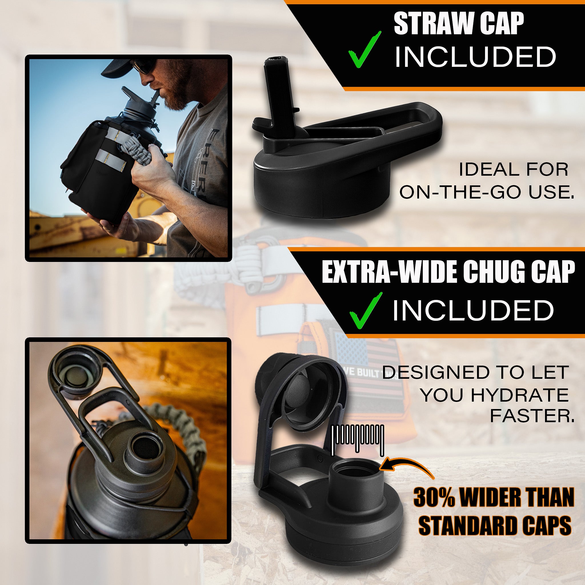 64oz Iron Workforce Bottles - We The Collective