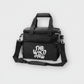 Black Trail Guardian Gear Box bag by The Wild Paw, durable outdoor cooler bag with sturdy handle and secure zipper closure.
