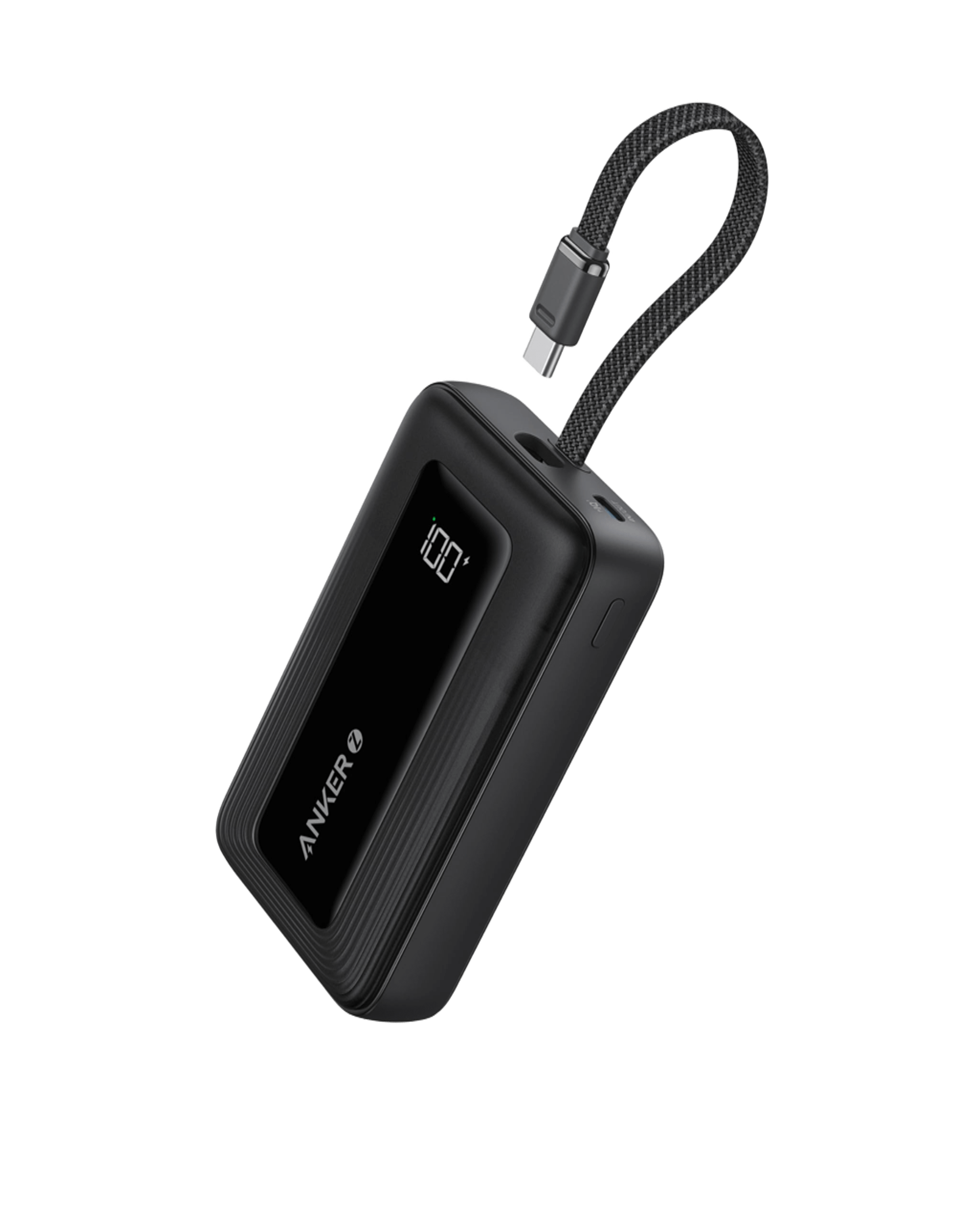 Anker Zolo Power Bank (10K, 30W) with a 5.4-inch (13.7 cm) built-in USB-C cable. - We The Collective