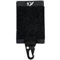 Black HCC Tactical Universal Glove Hanger mounted on a wall for convenient glove storage and organization.
