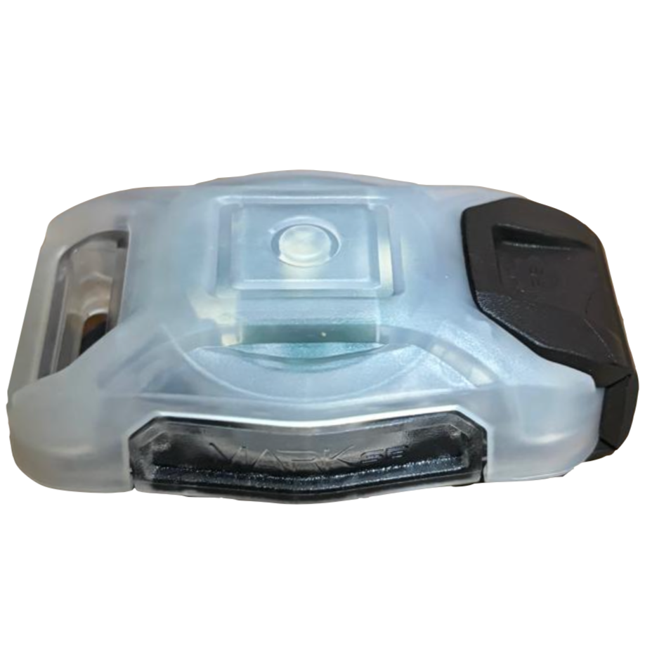 Black HCC Tactical Mark SB Beacon for illumination and marking, shown from the side with a sleek design.