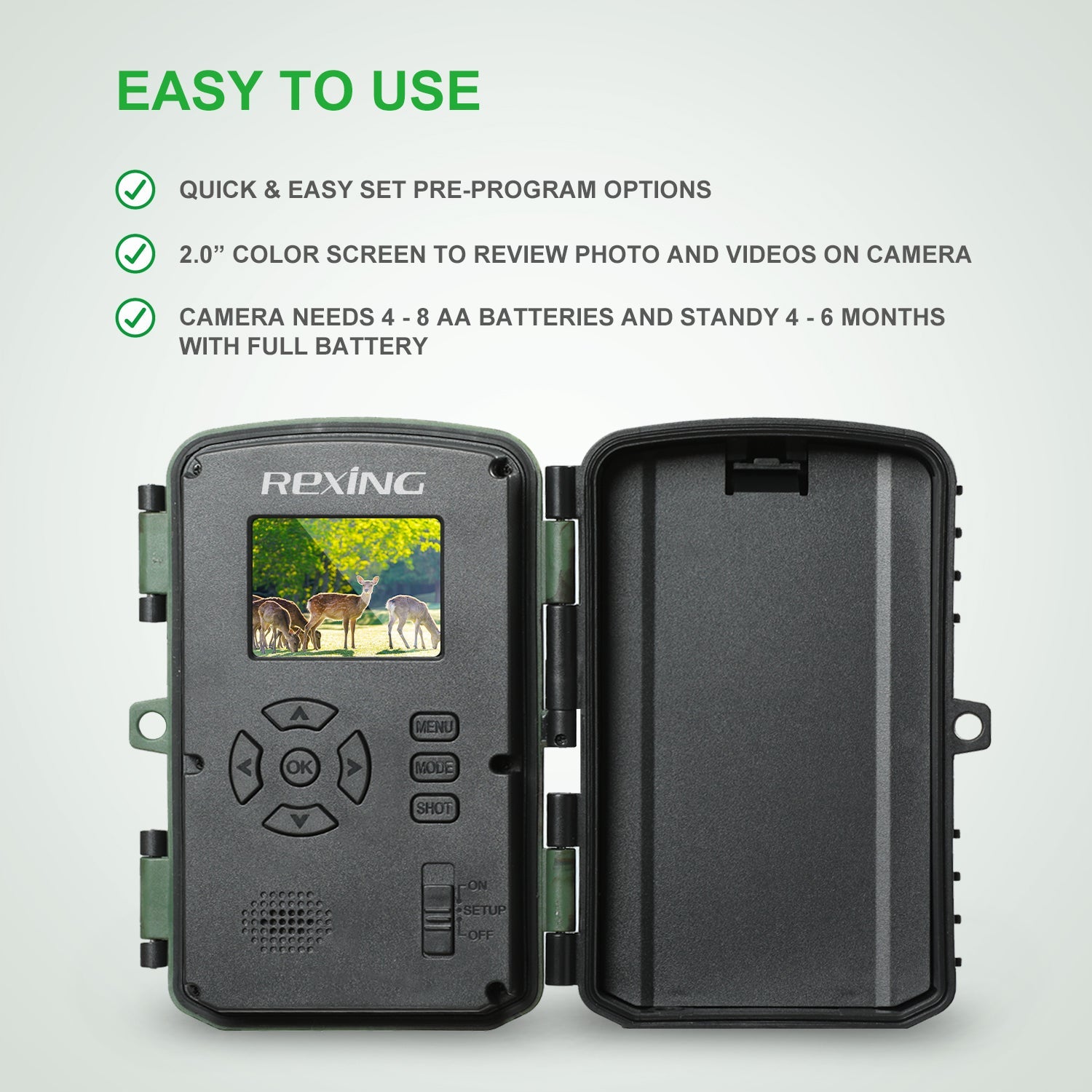REXING H1 Blackhawk Night Vision Trail Camera Full HD 1920×1080 - OVERLANDERS Outfitter