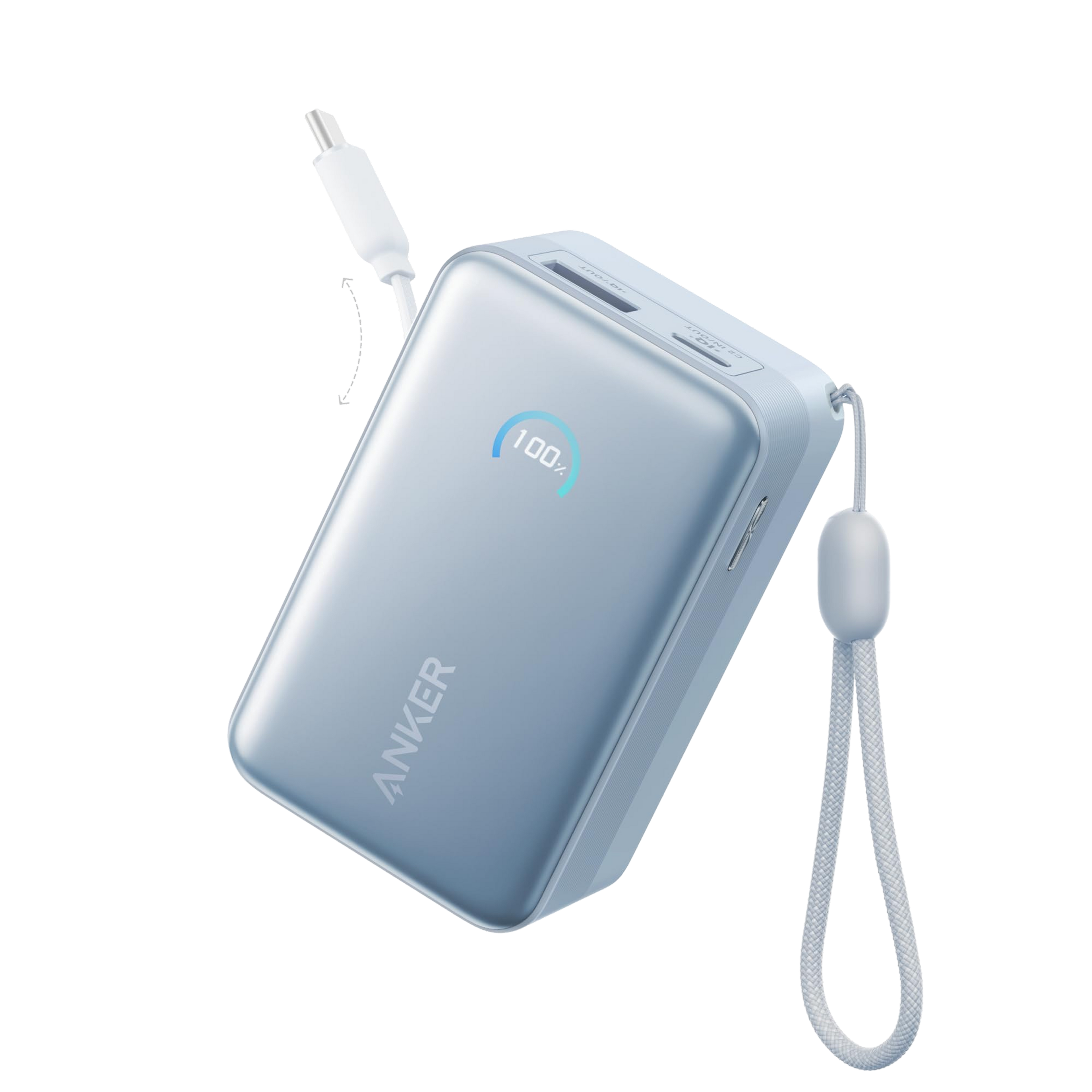 Anker Nano Power Bank (10K, 45W, Built-In Retractable USB-C Cable) - OVERLANDERS Outfitter