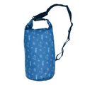 Blue Hawaiian print COR Surf dry bags in 3L, 5L, 10L, 15L, and 3-pack sizes, waterproof accessories for adventure.