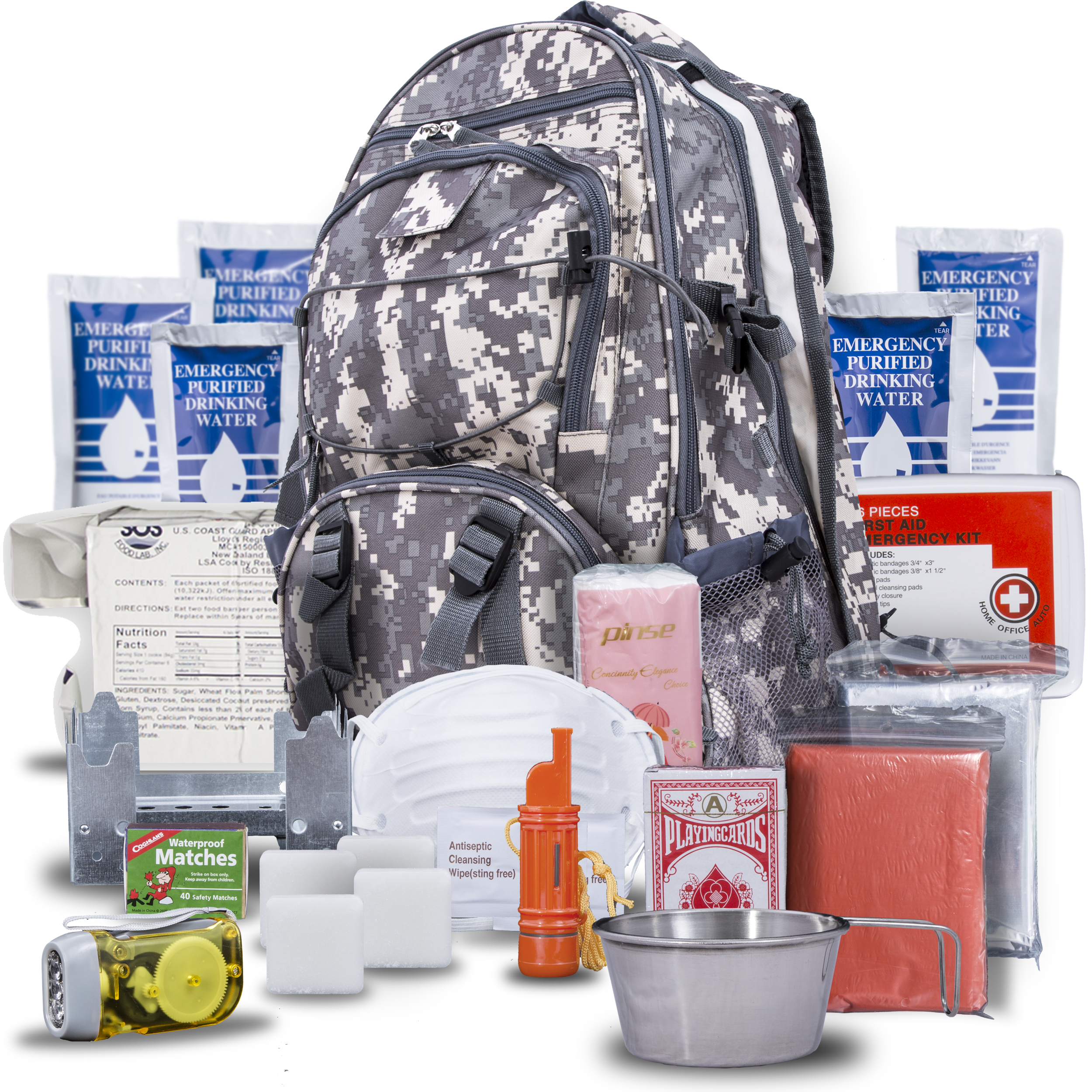 Blue Seventy-Two PRO SERIES - Deluxe 3 Day Emergency Kit for 1 Person - OVERLANDERS Outfitter