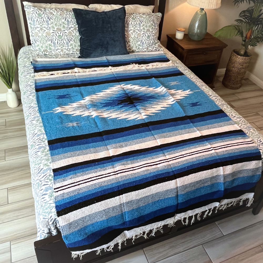 Blue Shades Diamond Blanket - OVERLANDERS Outfitter