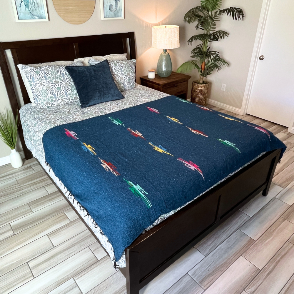 Slate Blue Baja Thunderbird Blanket - OVERLANDERS Outfitter