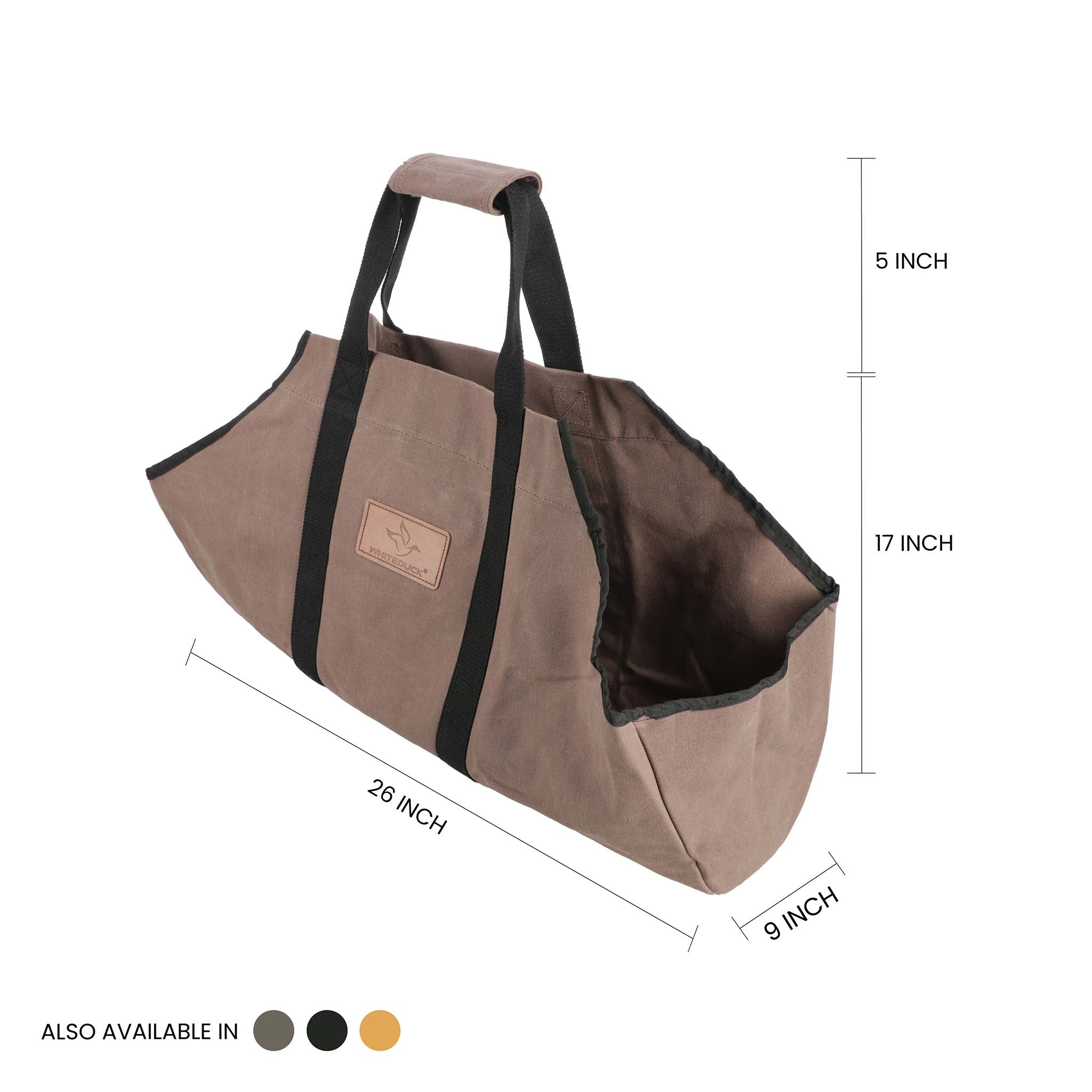 Boat Shape Canvas Firewood Log Carriers - OVERLANDERS Outfitter