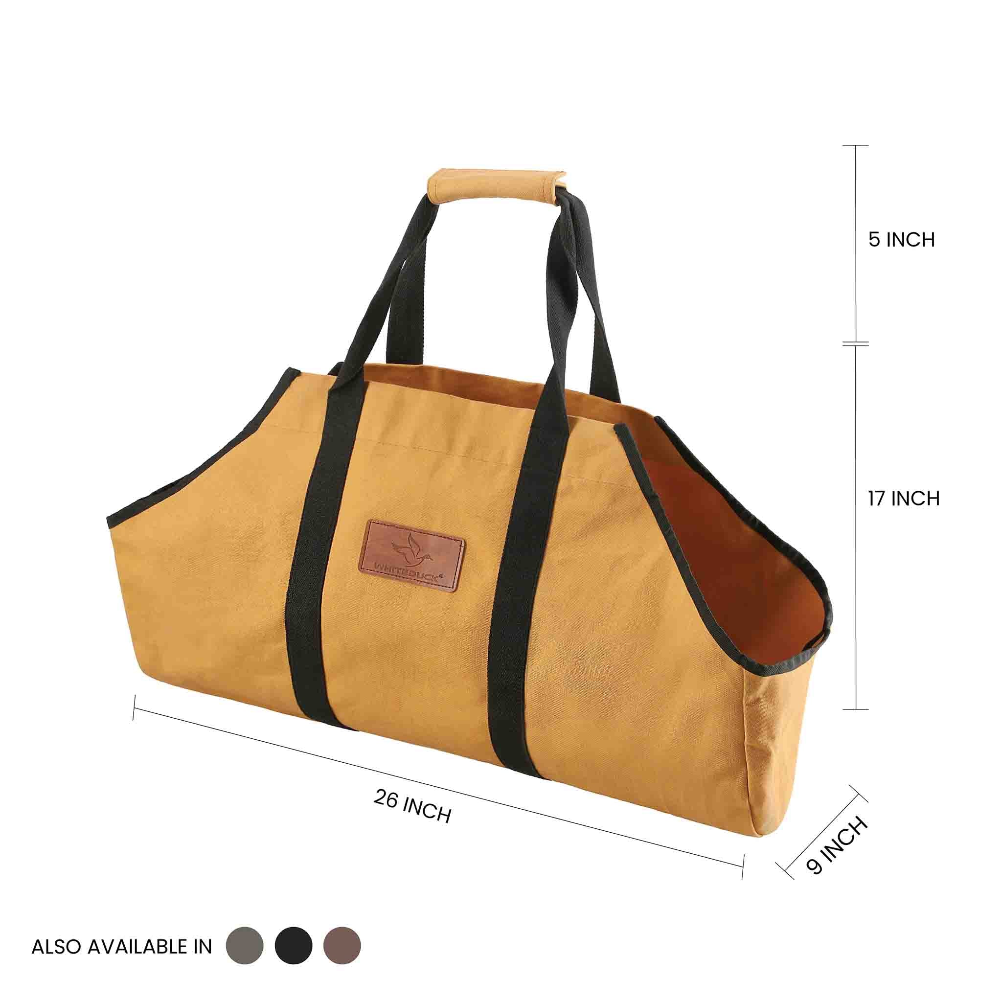 Boat Shape Canvas Firewood Log Carriers - OVERLANDERS Outfitter