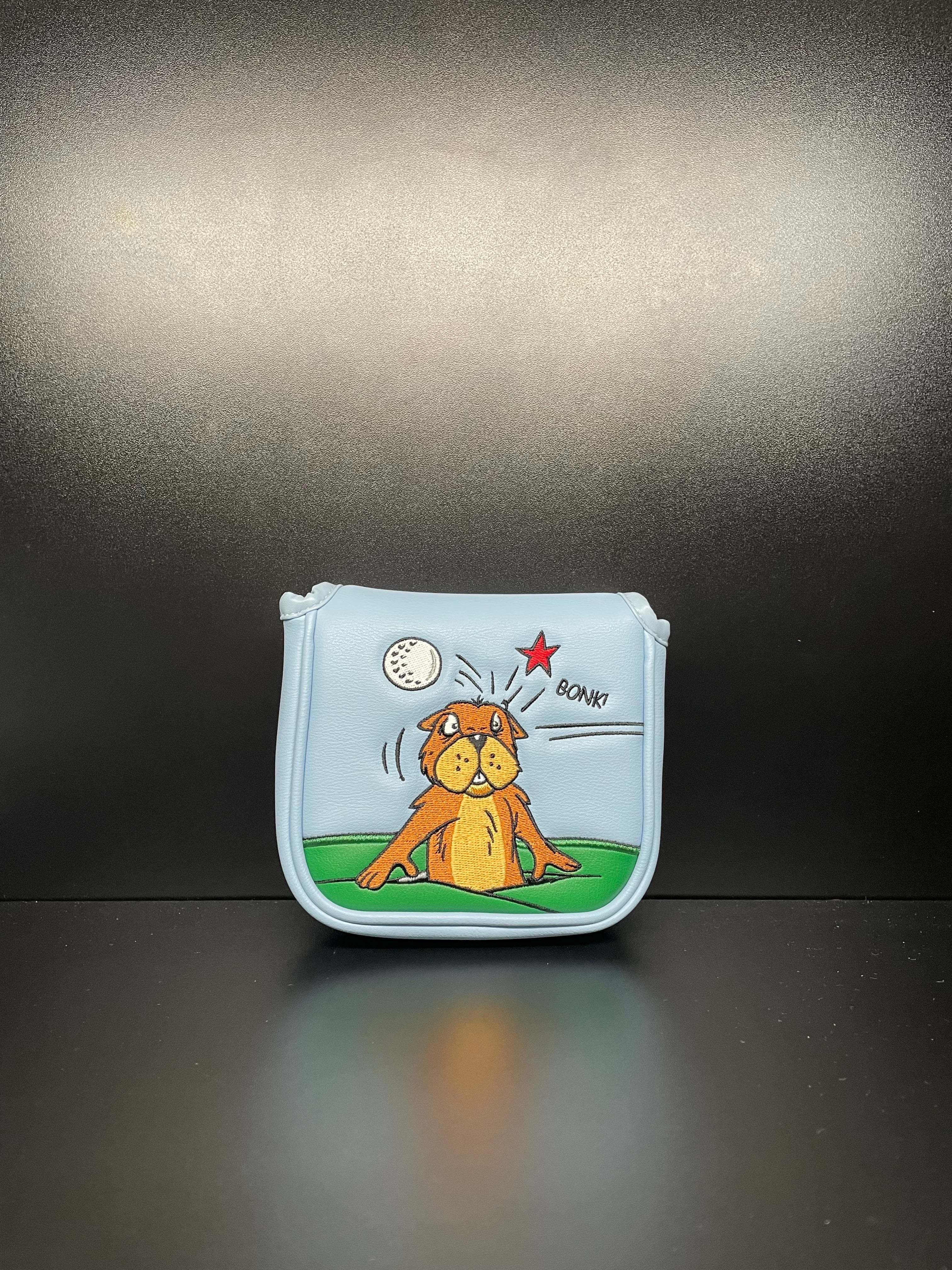 ParWestGolf Bonk Gopher golf club headcover with a playful gopher design, fits standard golf clubs for protection and style.