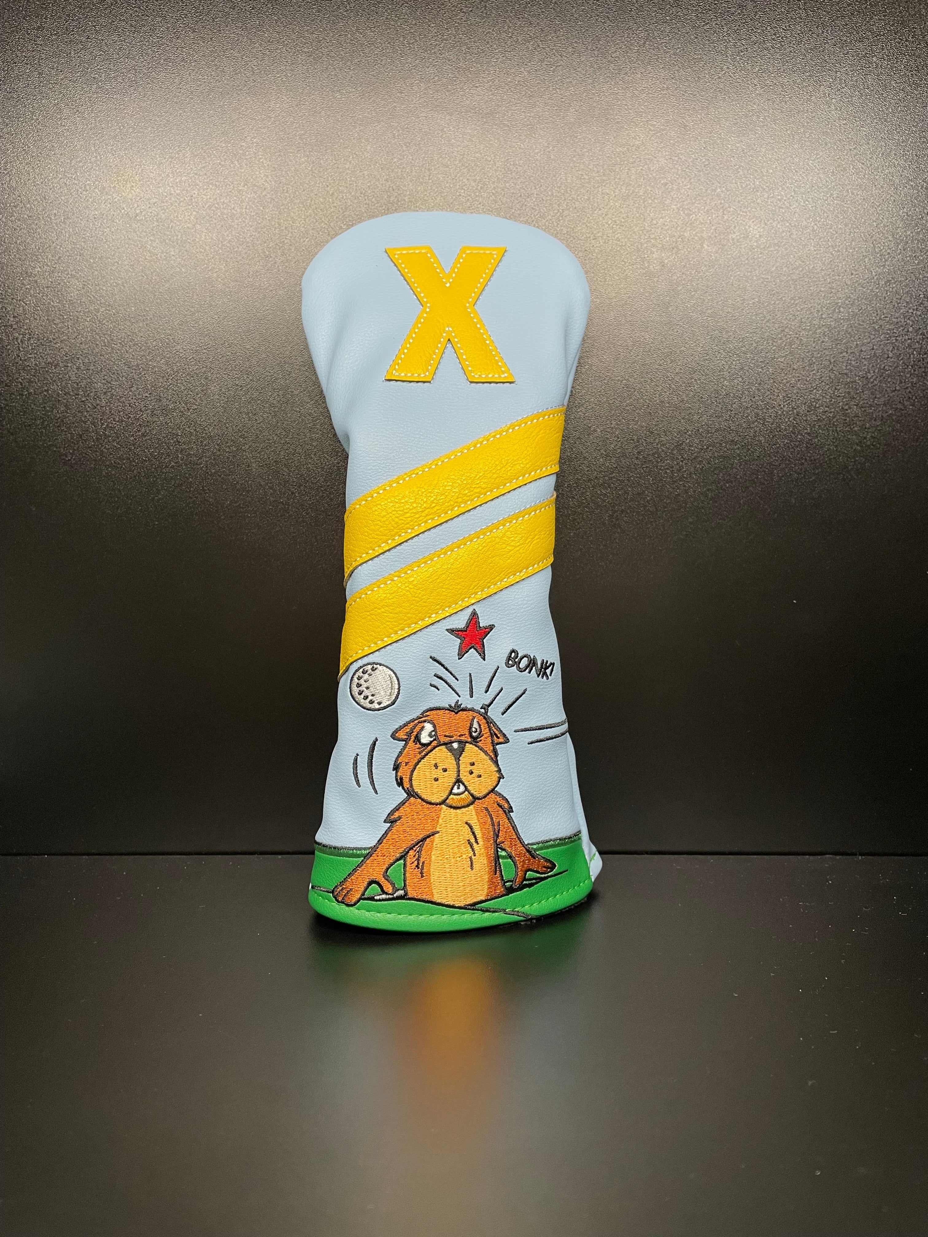 ParWestGolf Bonk Gopher golf club headcover with plush gopher design and colorful details for protecting golf clubs.