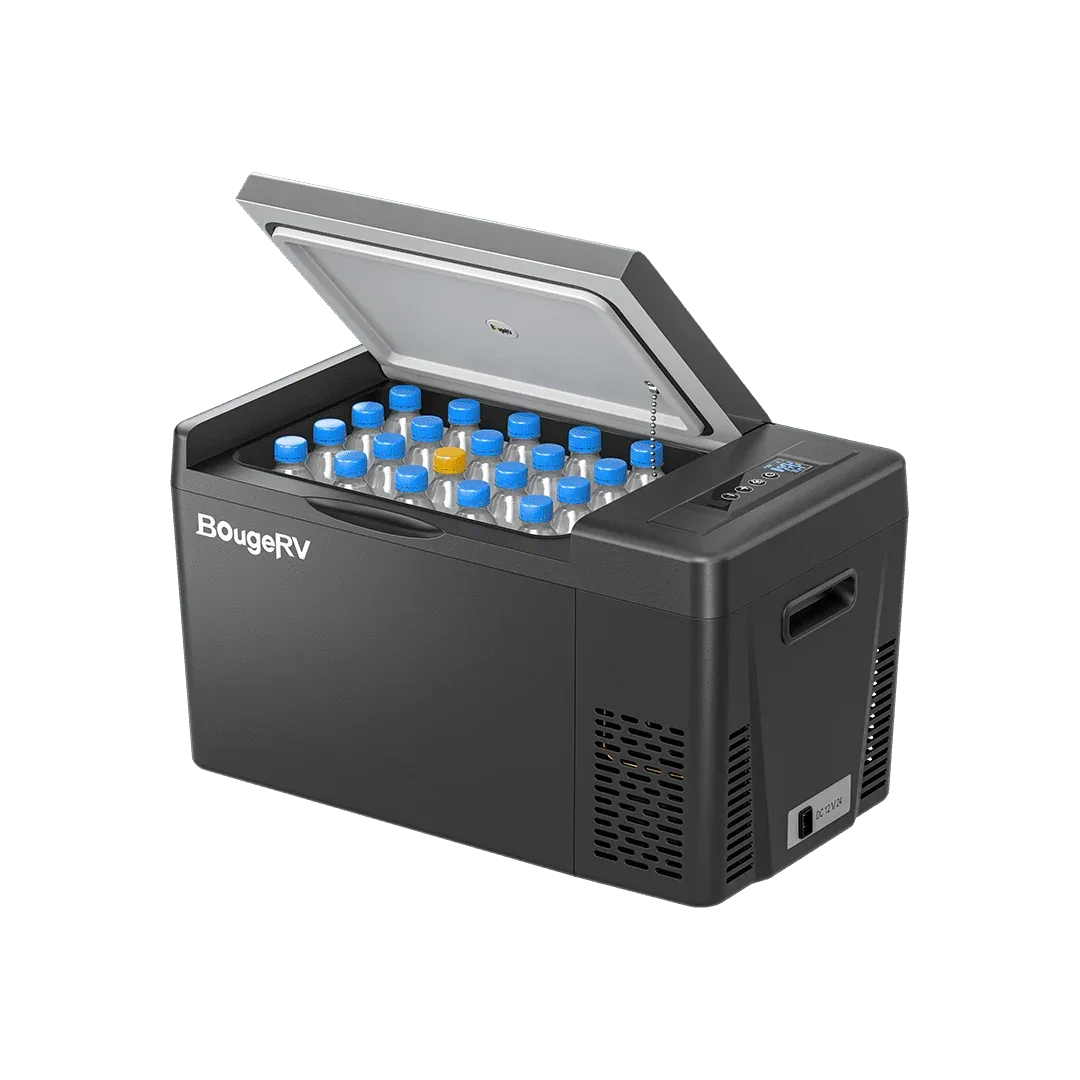 BougeRV 12V 23 Quart Portable Fridge Black For Travel - OVERLANDERS Outfitter
