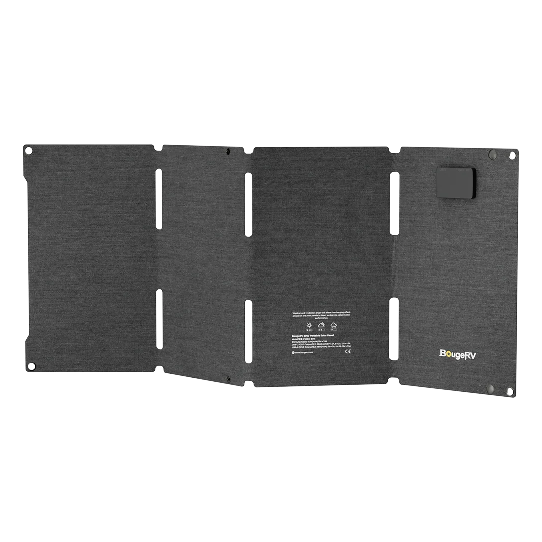 BougeRV 50W Fiberglass Flexible Portable Solar Panel - We The Collective