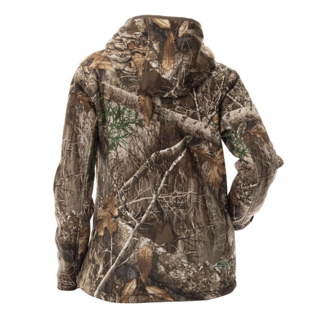 Back view of DSG OUTERWEAR Breanna 2.0 Pullover in a stylish, fitted design, showcasing the back details and fabric texture.