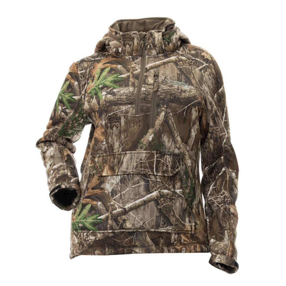 Front view of the DSG OUTERWEAR Breanna 2.0 Pullover in a stylish, comfortable design with a high neckline and soft fabric.