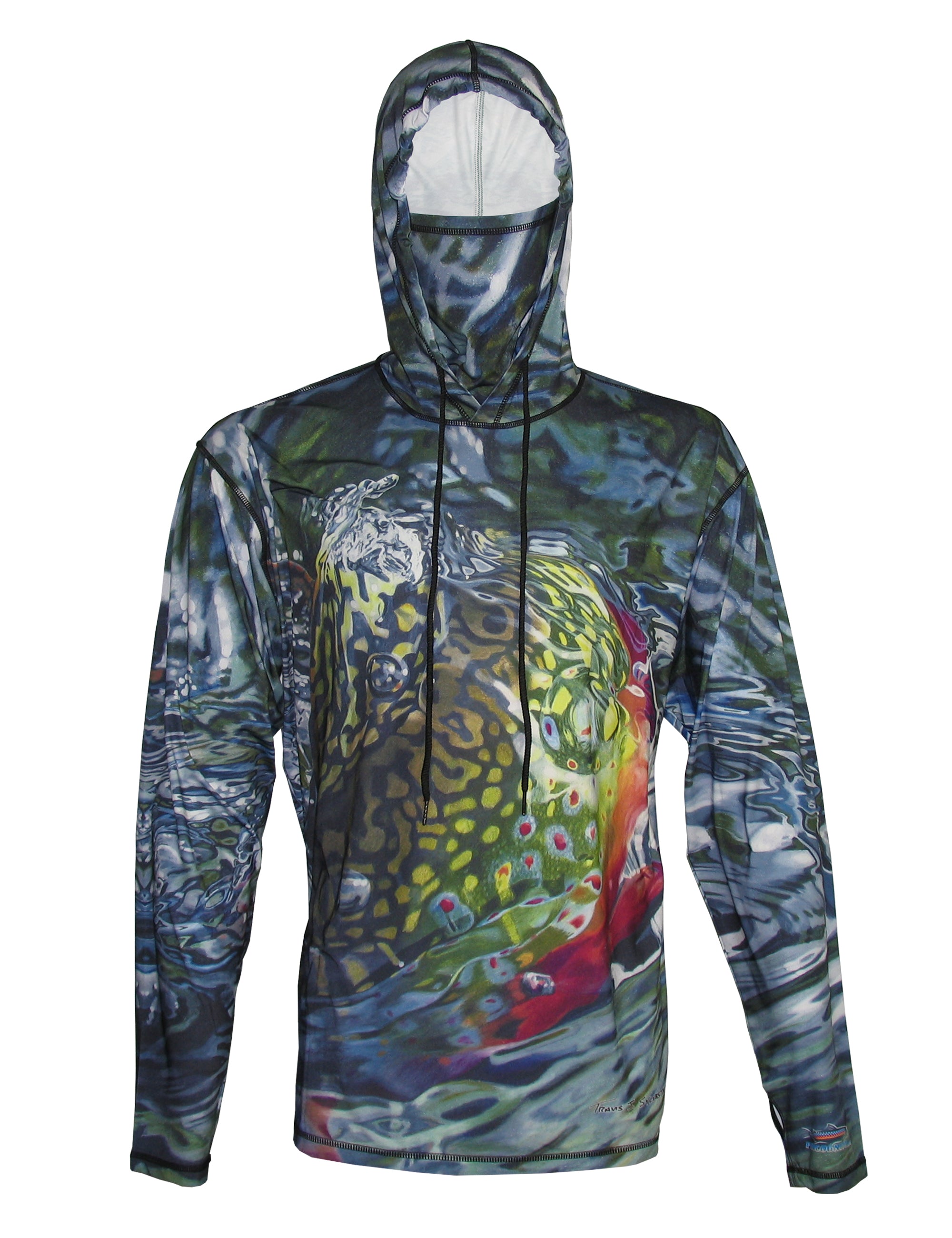 Brook Body Graphic Fishing Hoodie from Sunpro Hoodies by Cognito Brands, Inc., featuring a detailed fishing-themed design on the front.