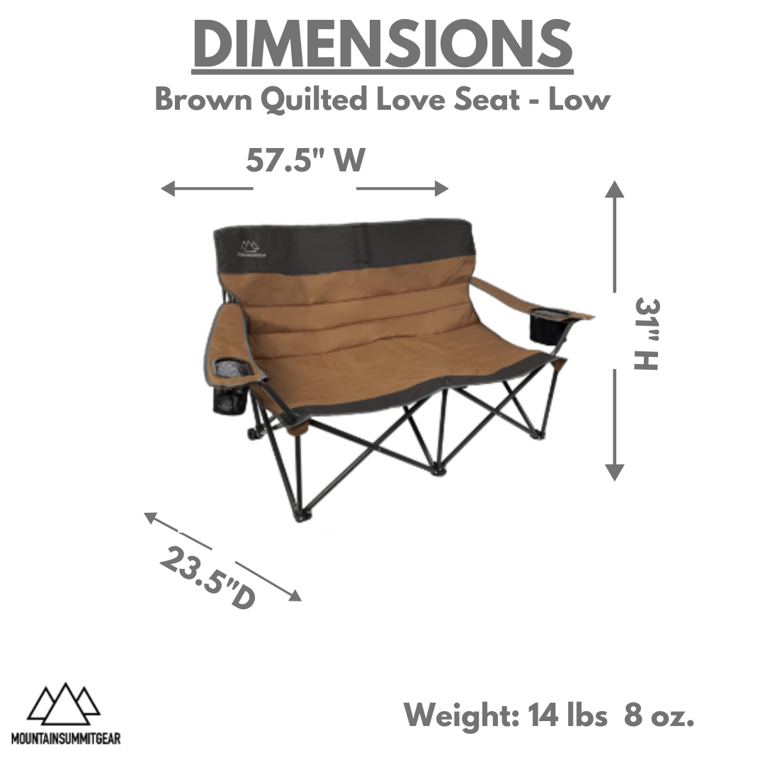 Quilted Love Seat - OVERLANDERS Outfitter