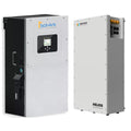 Solar kit with Sol-Ark 15K-2P inverter and Discover Helios 16kWh battery for whole-home backup power, by Portable Sun LLC.