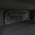 Canyon Adventure Vans CLIMA-SHADE™ insulated bunk window cover on a van, designed to block light and improve insulation in the bunk area.