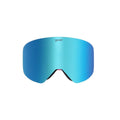 Rare Air Discs Bunny Slope Dropout polarized snow goggles with tinted lenses and adjustable straps, designed for winter sports.