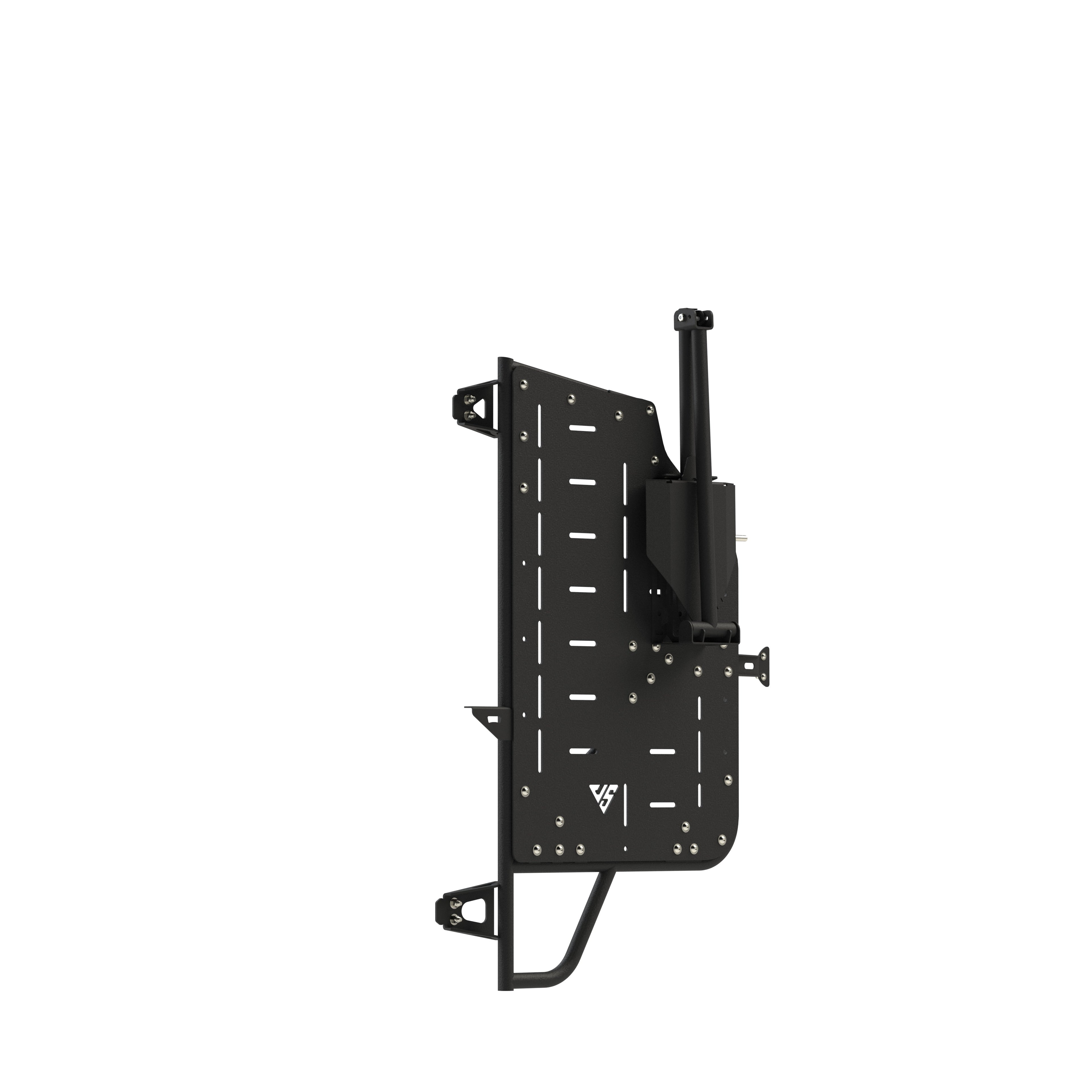 Sprinter Mule Pack Shovel Mount Set by The Van Mart, featuring durable exterior parts designed for easy shovel storage.