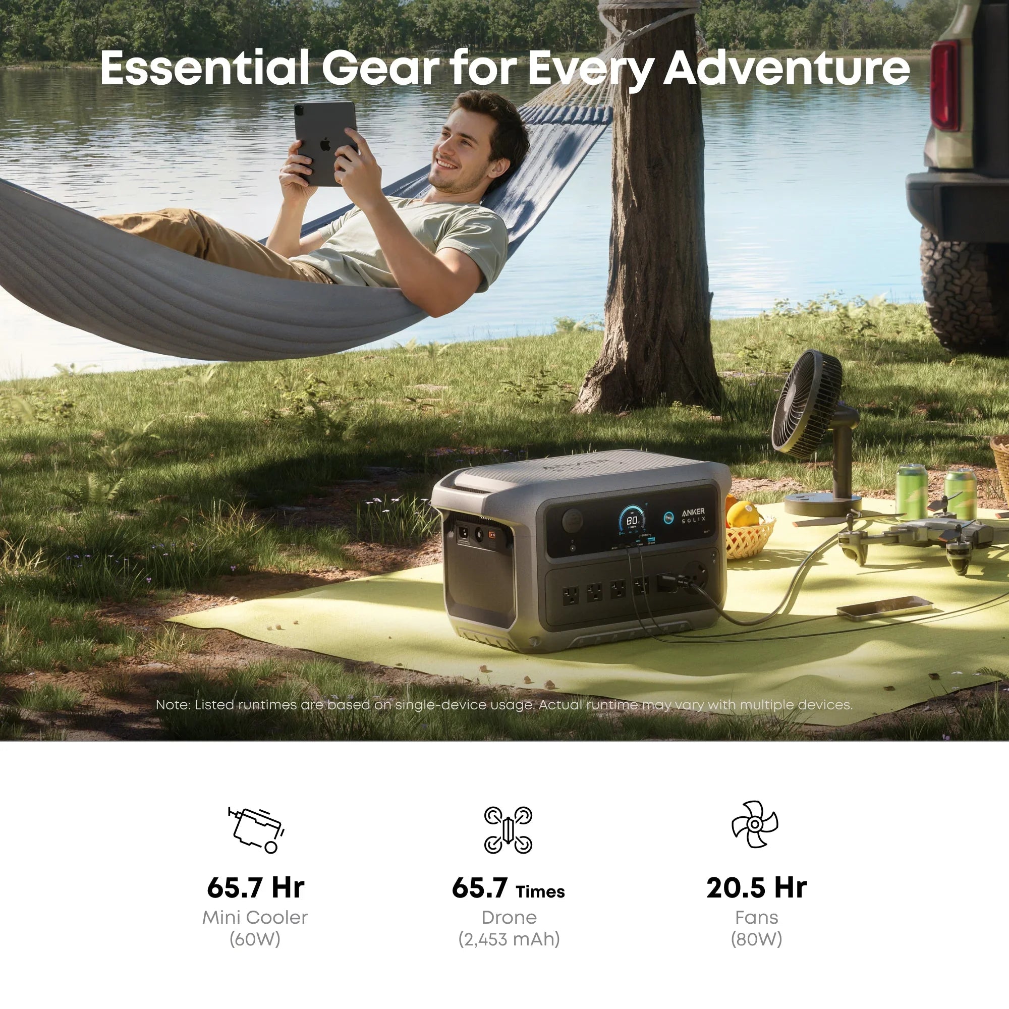 Anker SOLIX C2000 Gen2 Portable Power Station + Car Alternator Charger - We The Collective