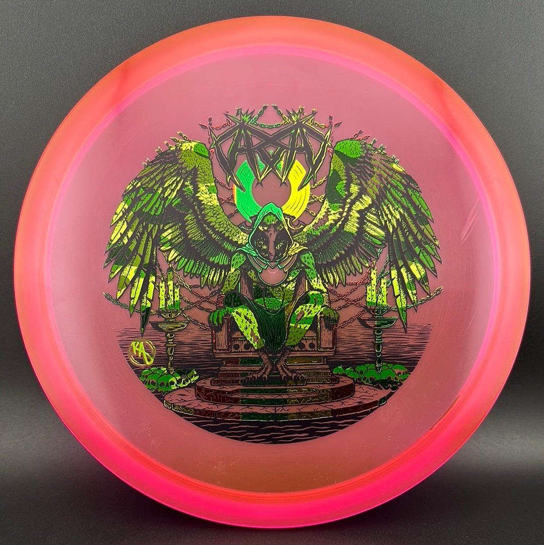 CryZtal Buzzz disc golf disc by Rare Air Discs featuring Karudi the Overseer design from Cult of RAD collection.