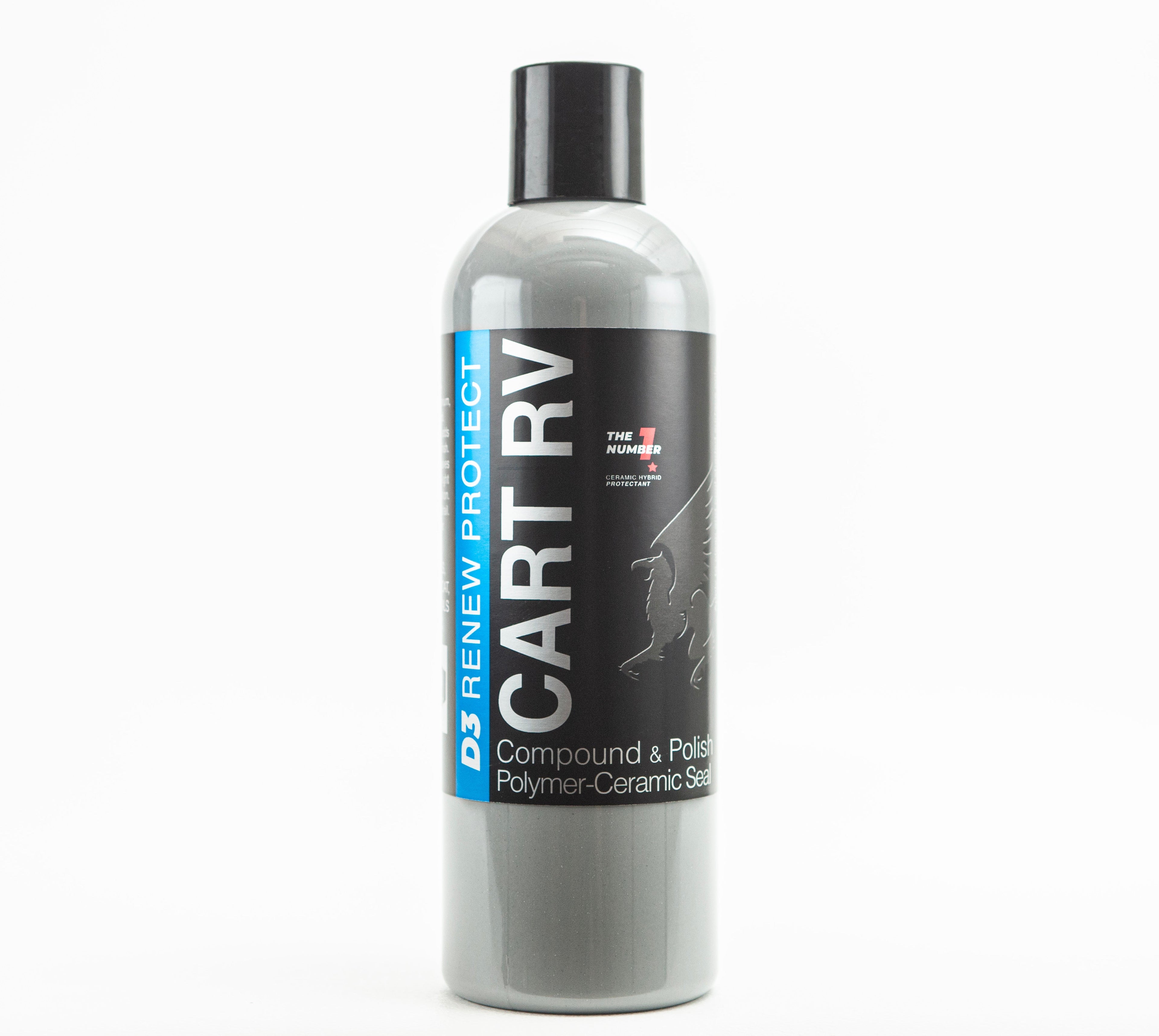 GOLF CART & RV - Ceramic-Hybrid Compound, Polish, Sealer ONE-STEP for Golf Carts, RVs, UTV, ATV - Panels & Clear Acrylic Windscreens - OVERLANDERS Outfitter