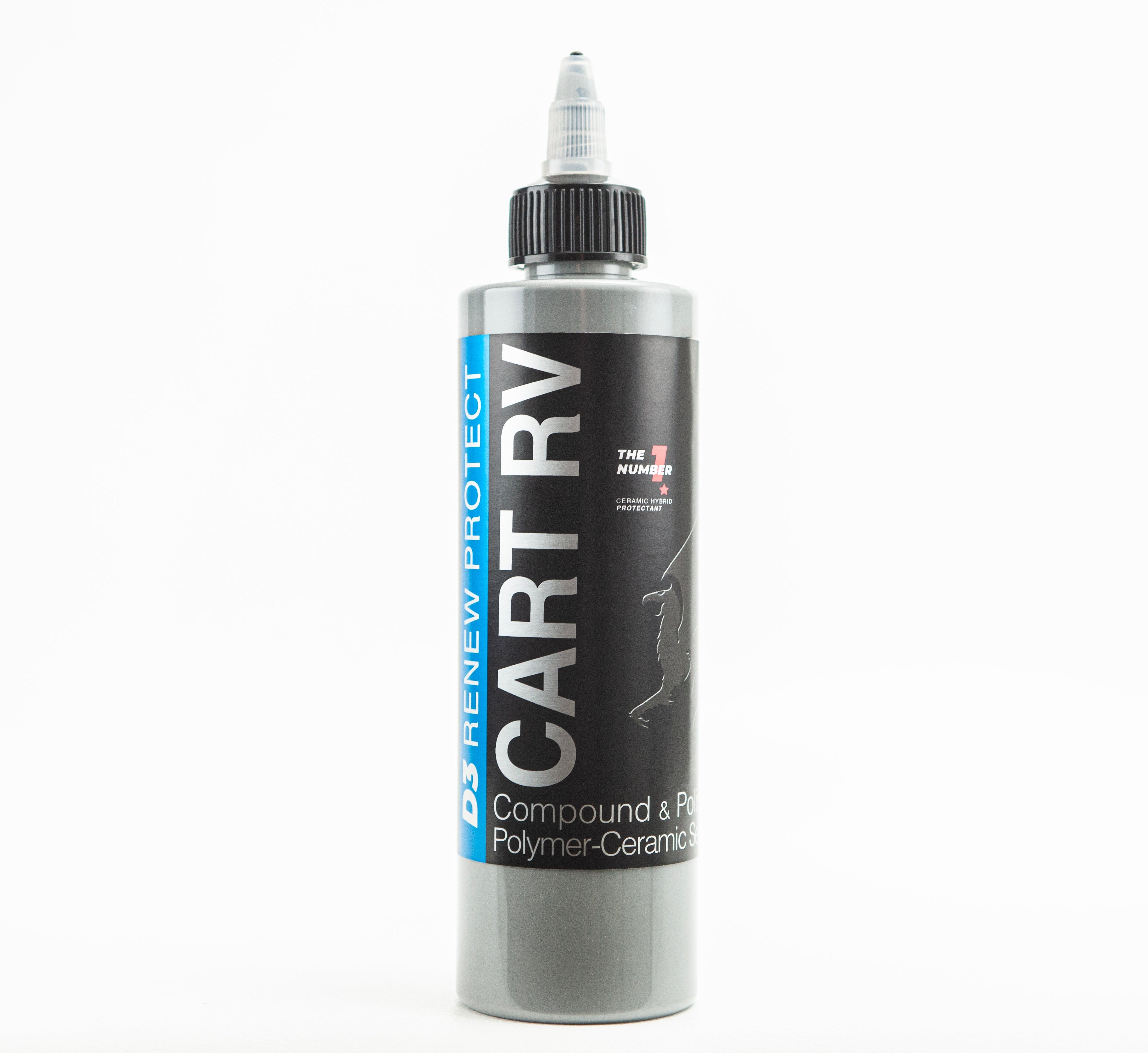 GOLF CART & RV - Ceramic-Hybrid Compound, Polish, Sealer ONE-STEP for Golf Carts, RVs, UTV, ATV - Panels & Clear Acrylic Windscreens - OVERLANDERS Outfitter
