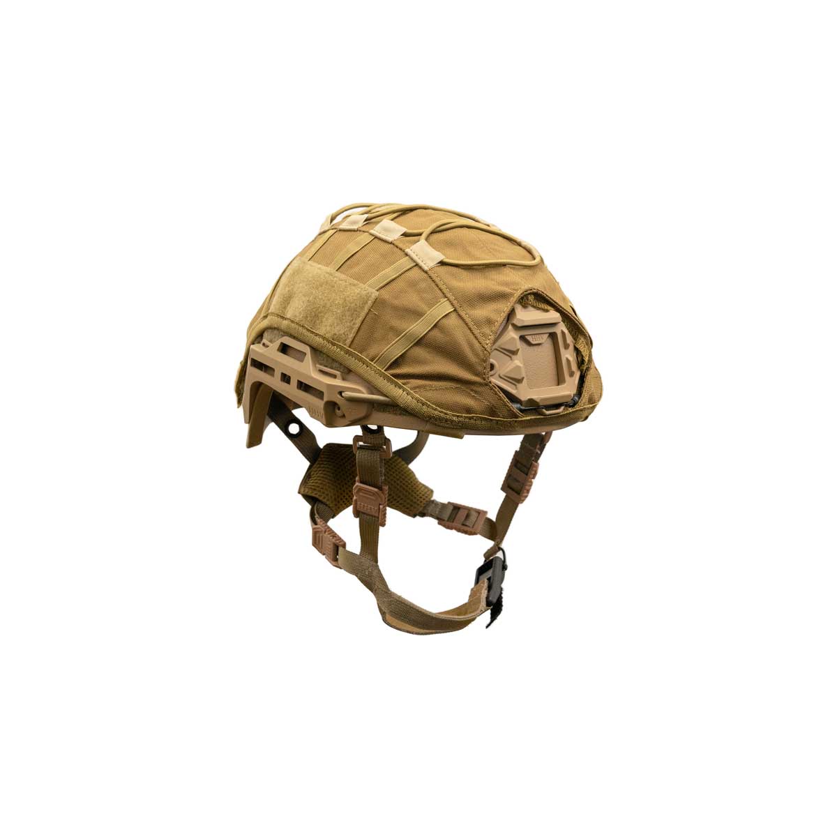 Hard Head Veterans HHV ATE® ballistic helmet cover showing front design on a military-style helmet.