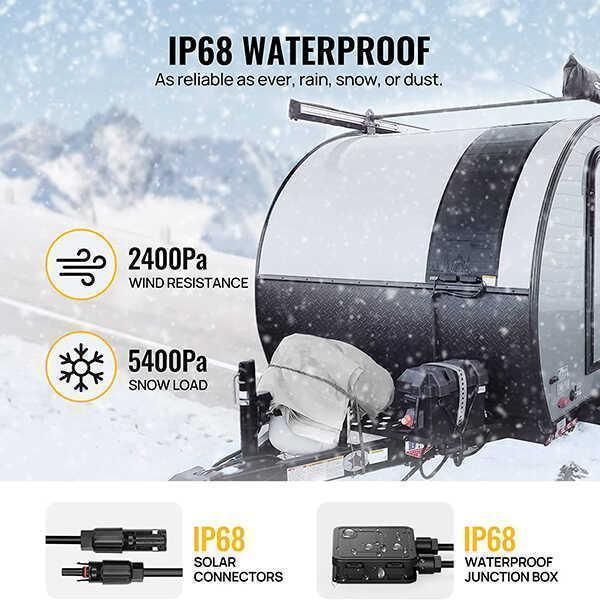 BougeRV 12V 400 Watt CIGS Flexible Solar Kit - OVERLANDERS Outfitter