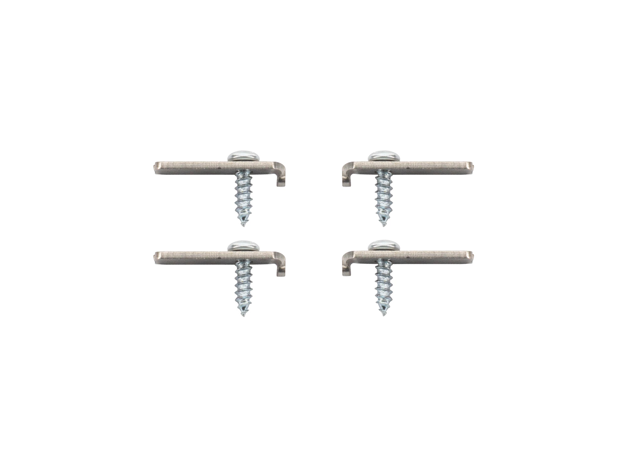 GoWesty Instrument Cluster Mounting Tab Kit for 1980-91 Vanagon, assembled with metal tabs and mounting hardware.