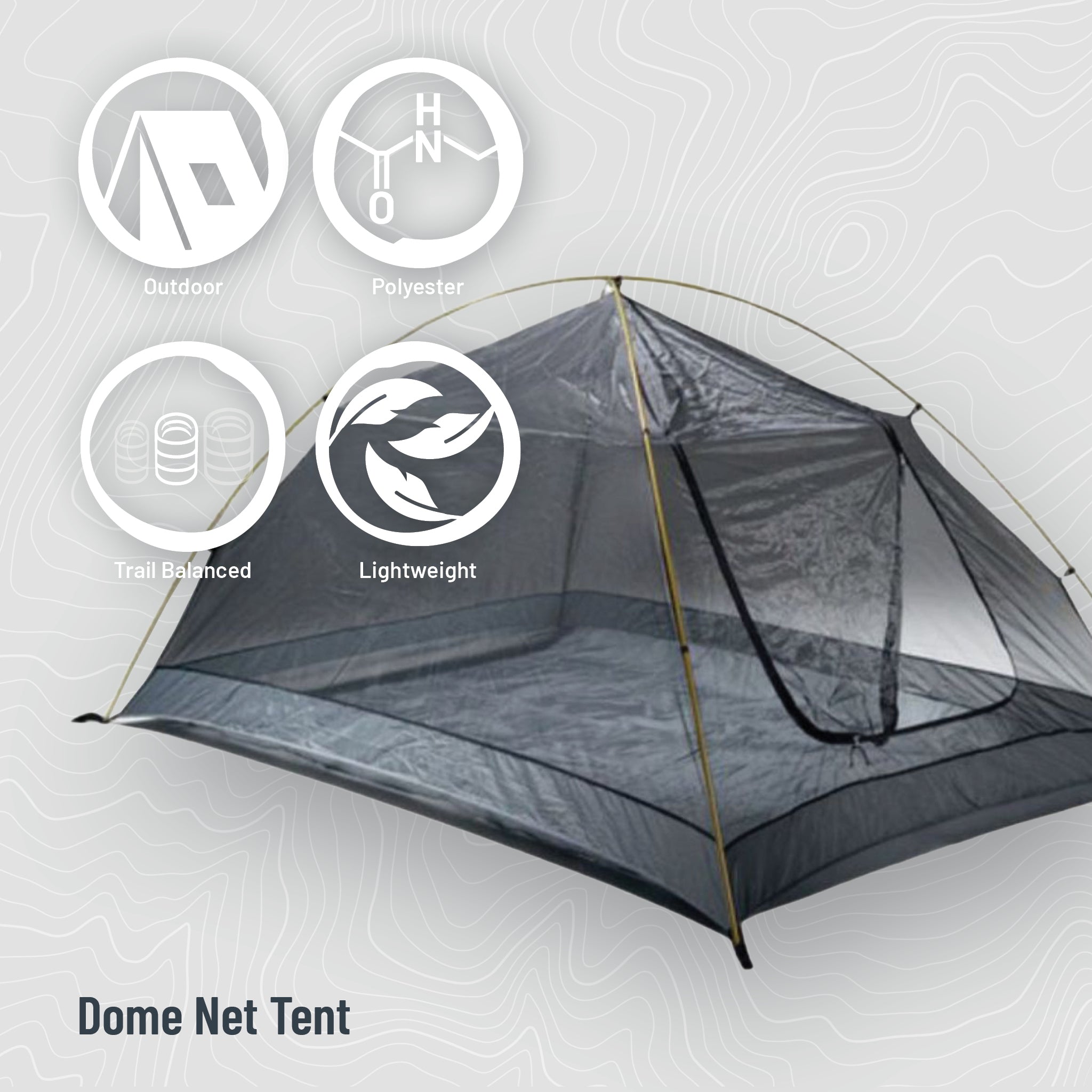 COCOON double insect dome net tent for camping, lightweight mesh shelter with zippered entrances, ideal for outdoor insect protection.