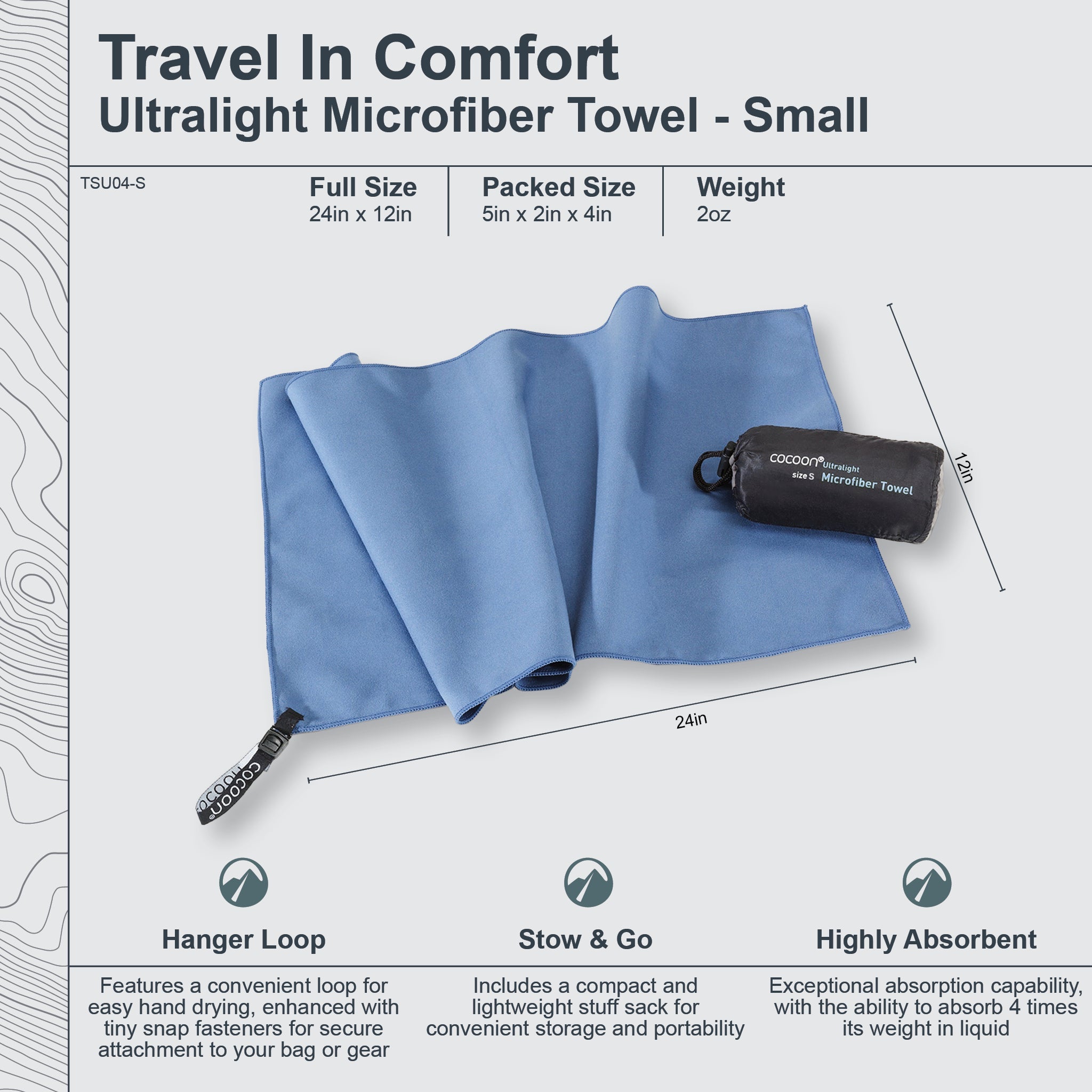 Ultralight Microfiber Towel - OVERLANDERS Outfitter