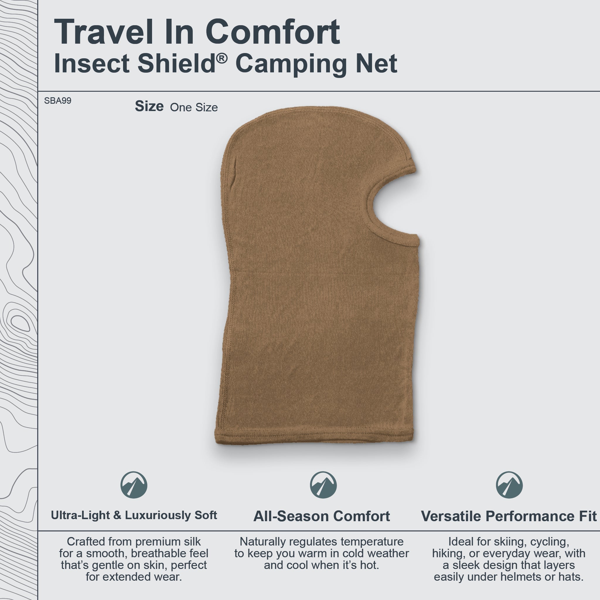 Silk Balaclava - Tan - One Size - OVERLANDERS Outfitter