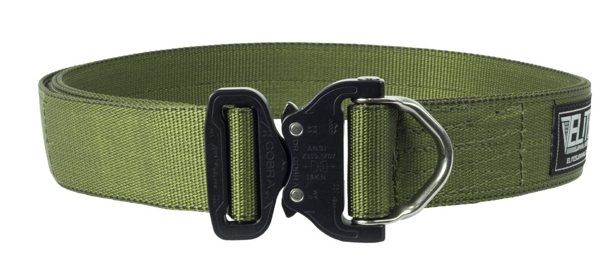 Elite Survival Systems Cobra Rigger's Belt featuring a durable D Ring buckle, designed for strength and utility.
