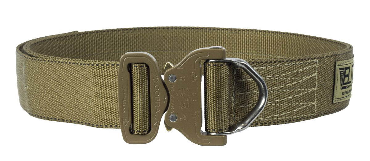 Elite Survival Systems Cobra Belt featuring a durable D Ring buckle, ideal for rigger's use and outdoor activities.